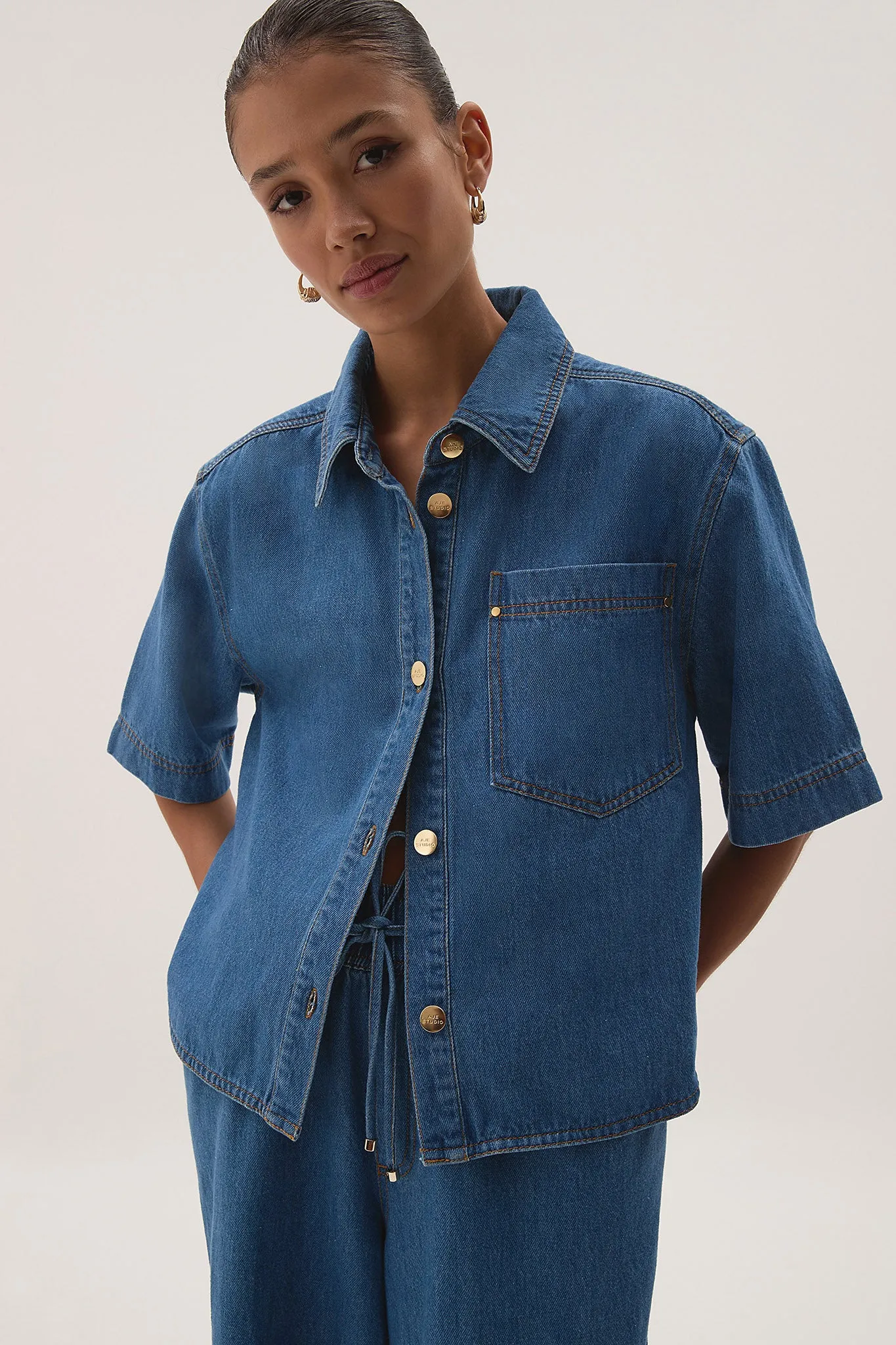 Sunray Denim Shirt sold by Aje product image thumbnail 3