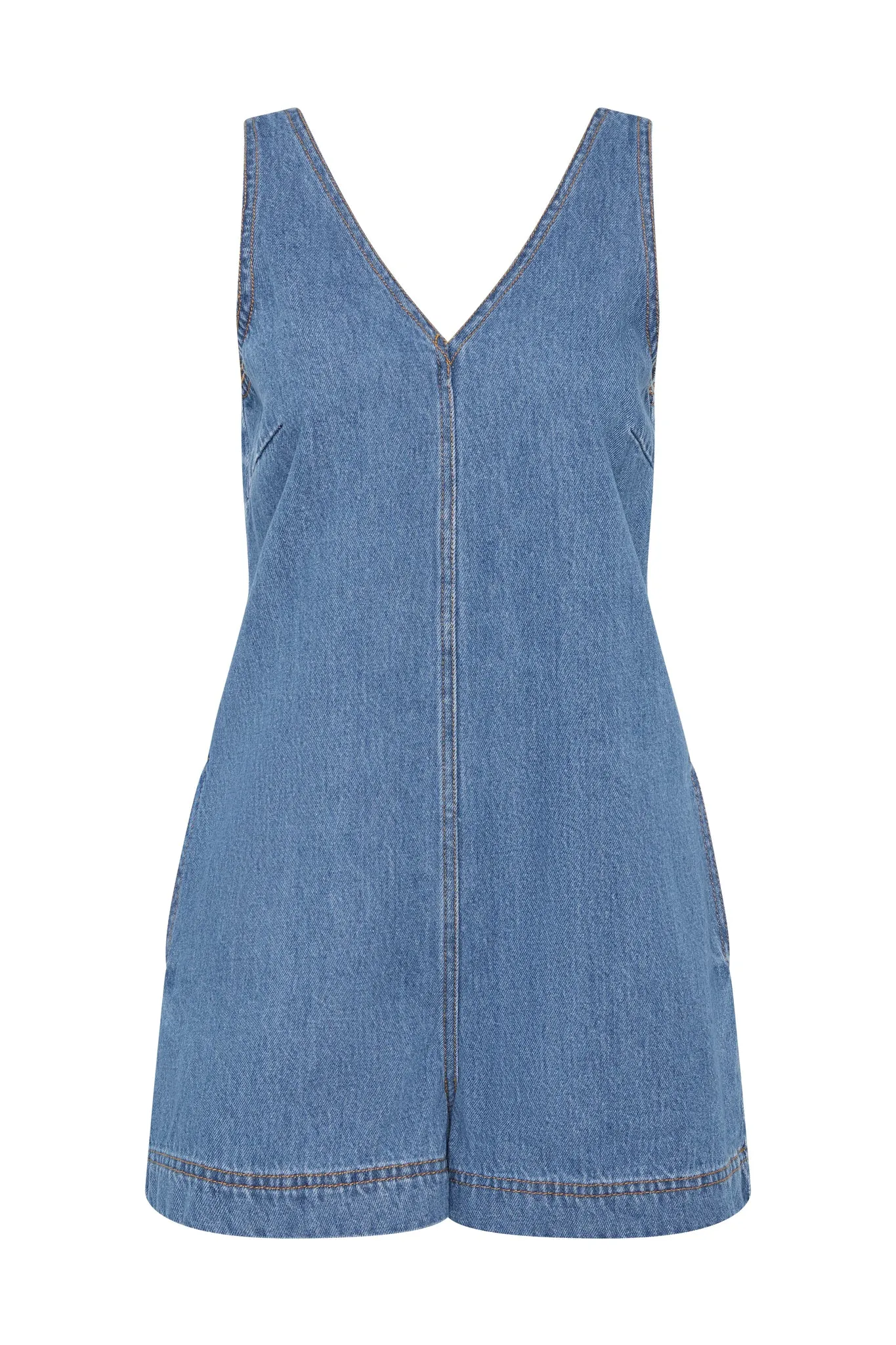 Sunray Denim Playsuit sold by Aje product image thumbnail 2
