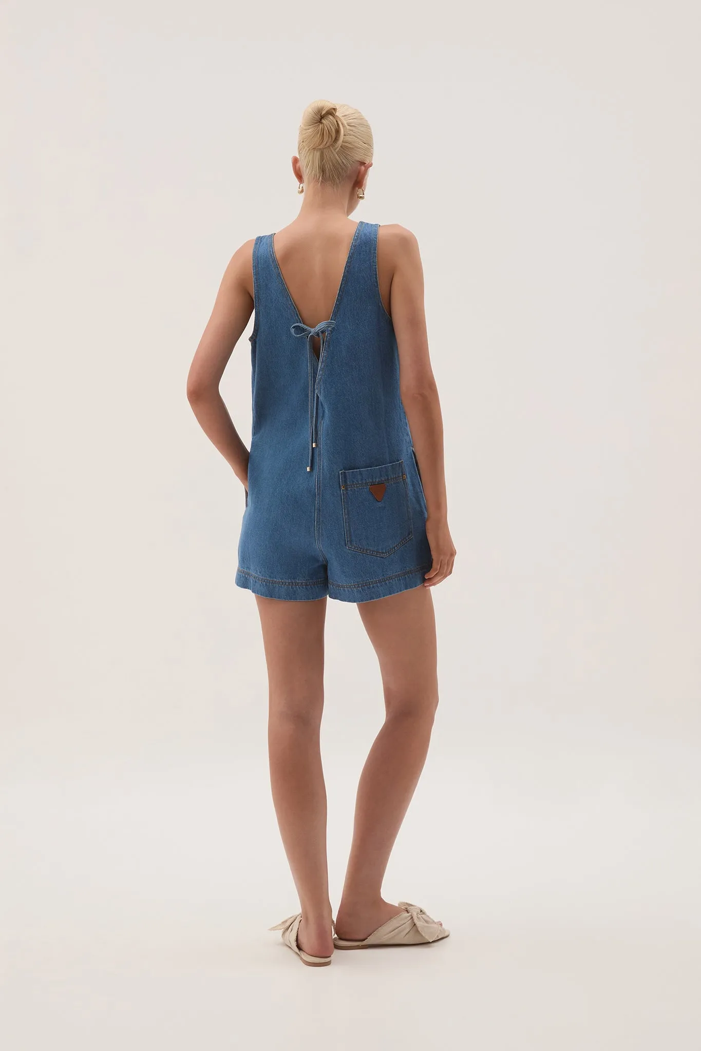 Sunray Denim Playsuit sold by Aje product image thumbnail 5