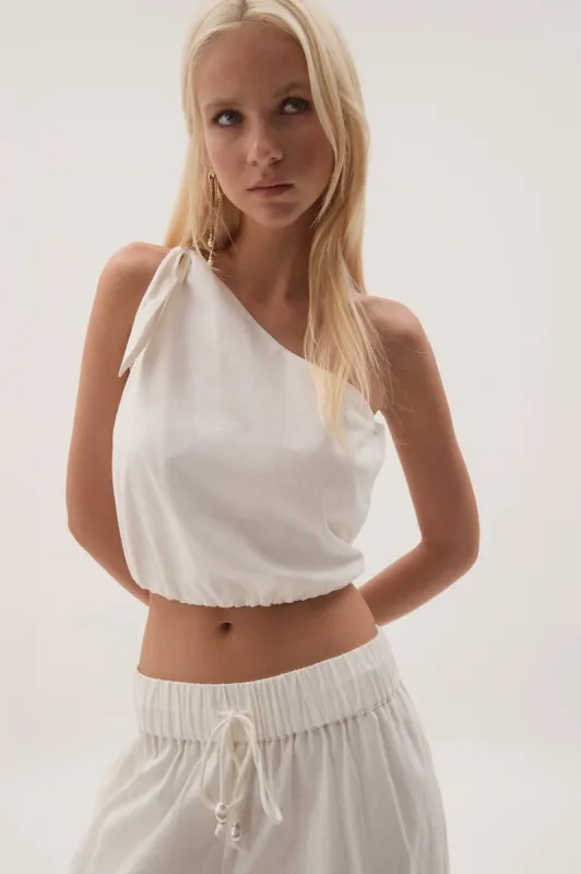 Eden One Shoulder Top sold by Aje