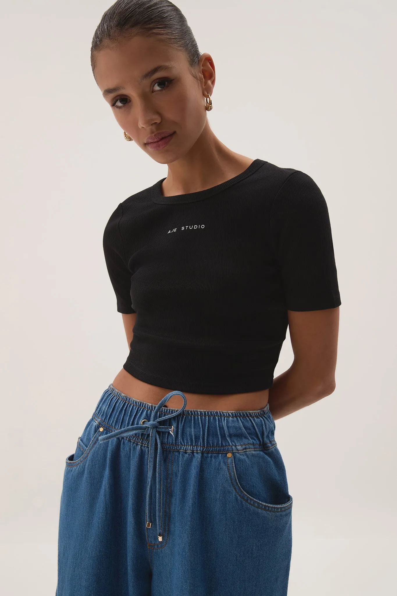 Cowrie Cropped Tee sold by Aje product image thumbnail 3