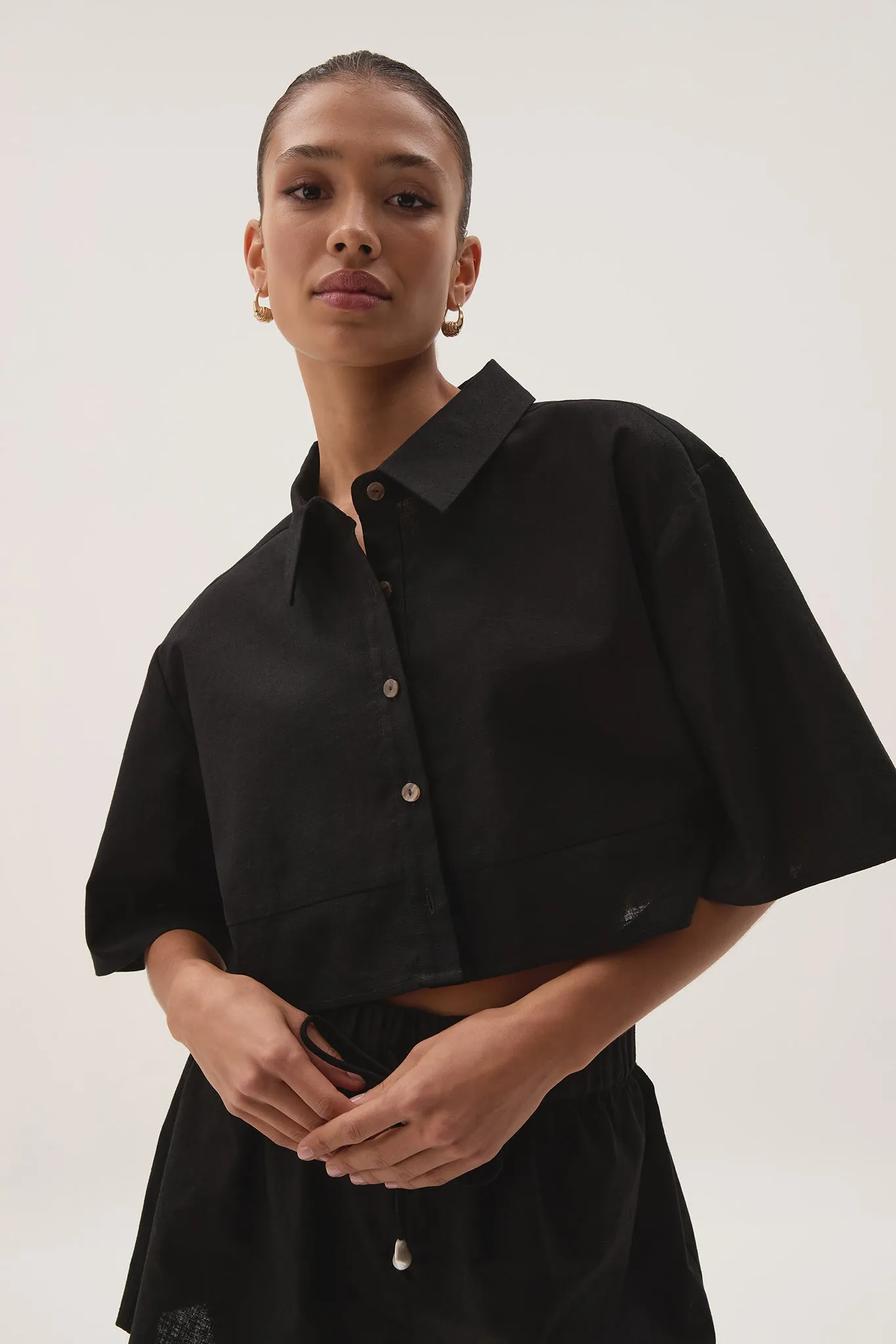 Airlie Cropped Shirt sold by Aje product image thumbnail 3