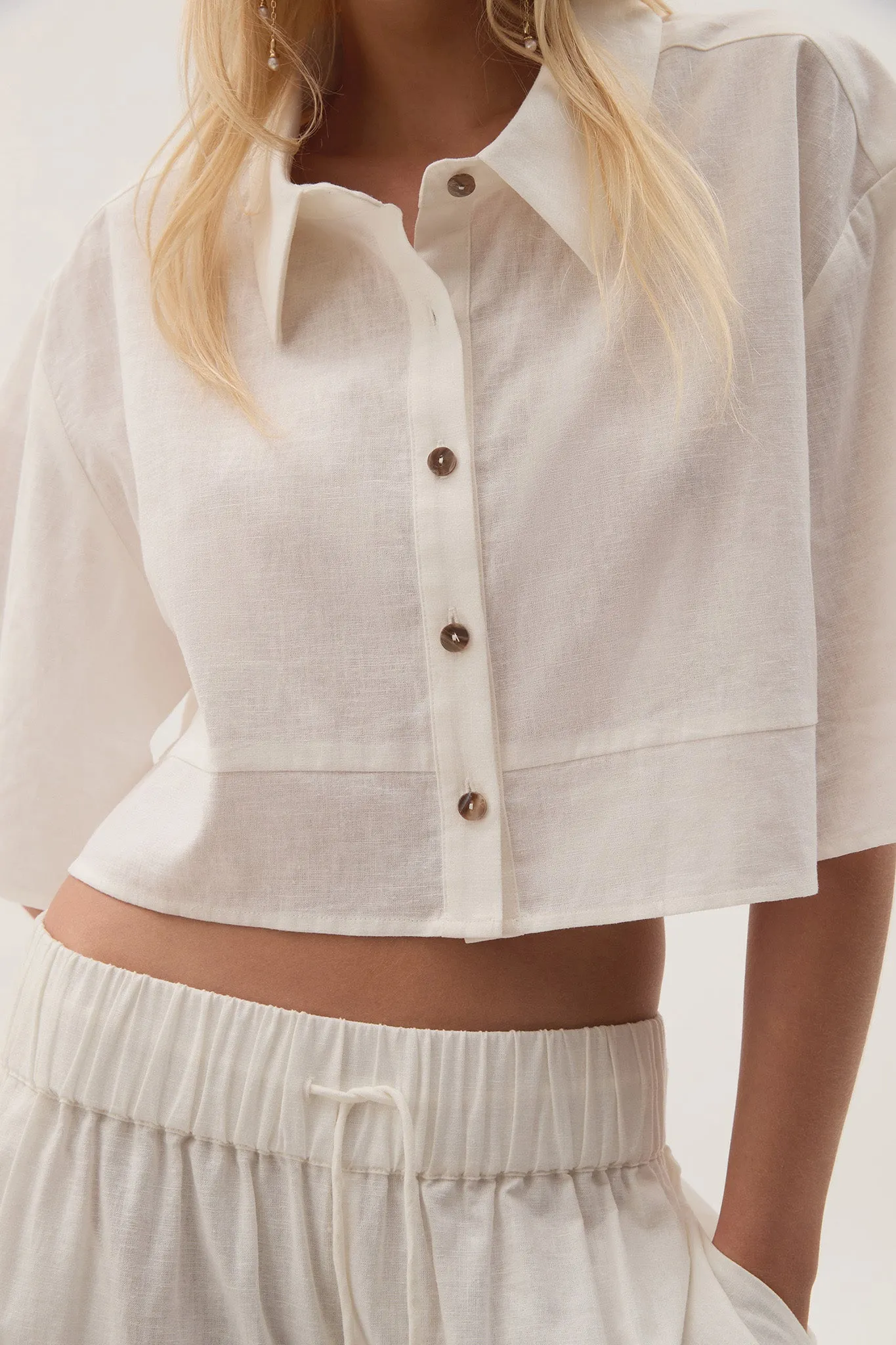 Airlie Cropped Shirt sold by Aje product image thumbnail 4