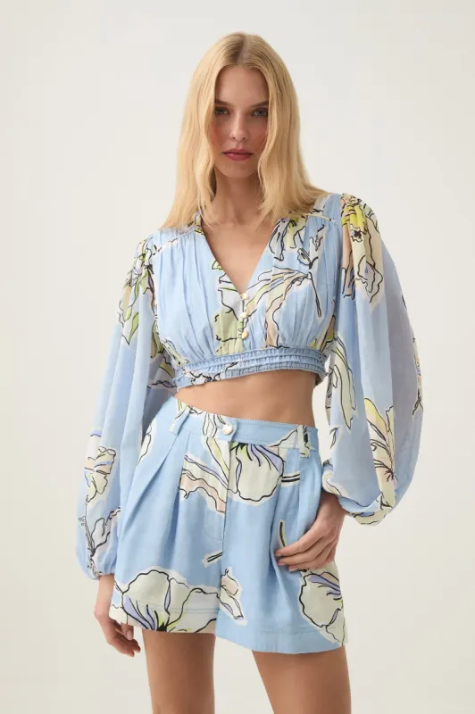 Romantica Voile Crop Top sold by Aje