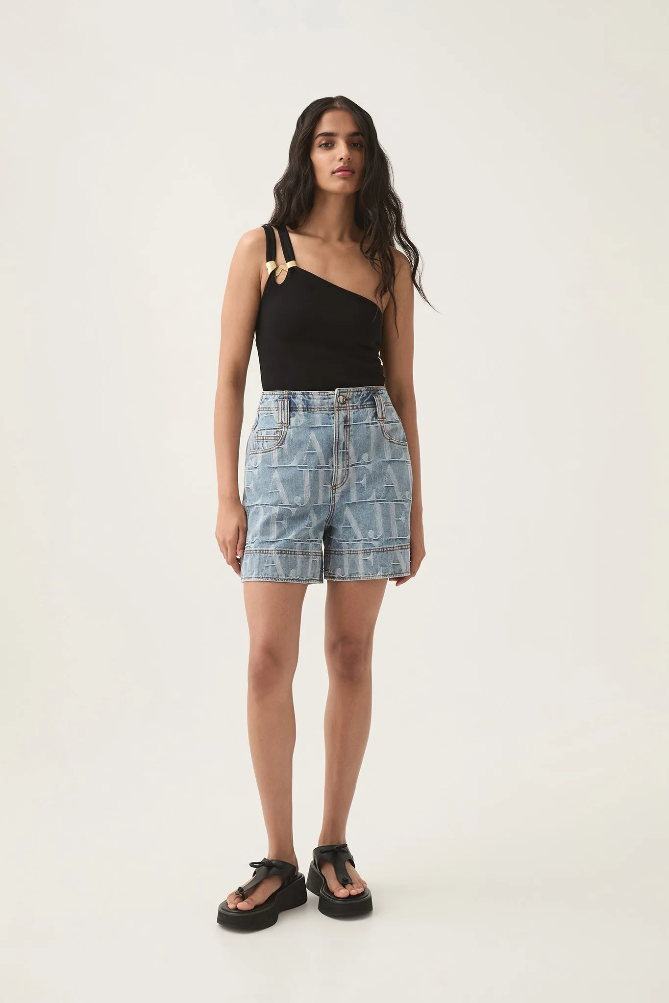 Nostalgia Jacquard Denim Short sold by Aje product image thumbnail 3