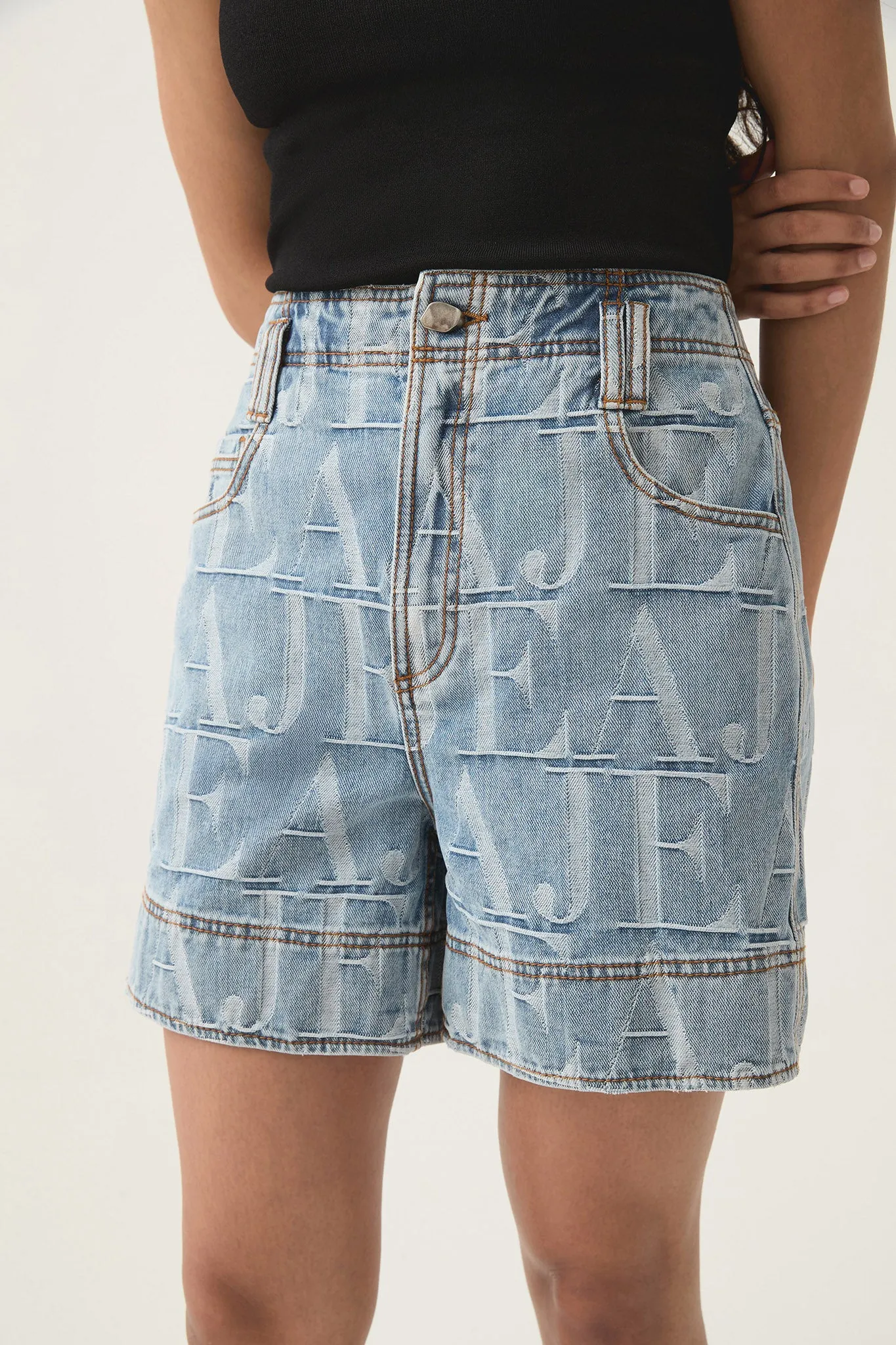Nostalgia Jacquard Denim Short sold by Aje product image thumbnail 4