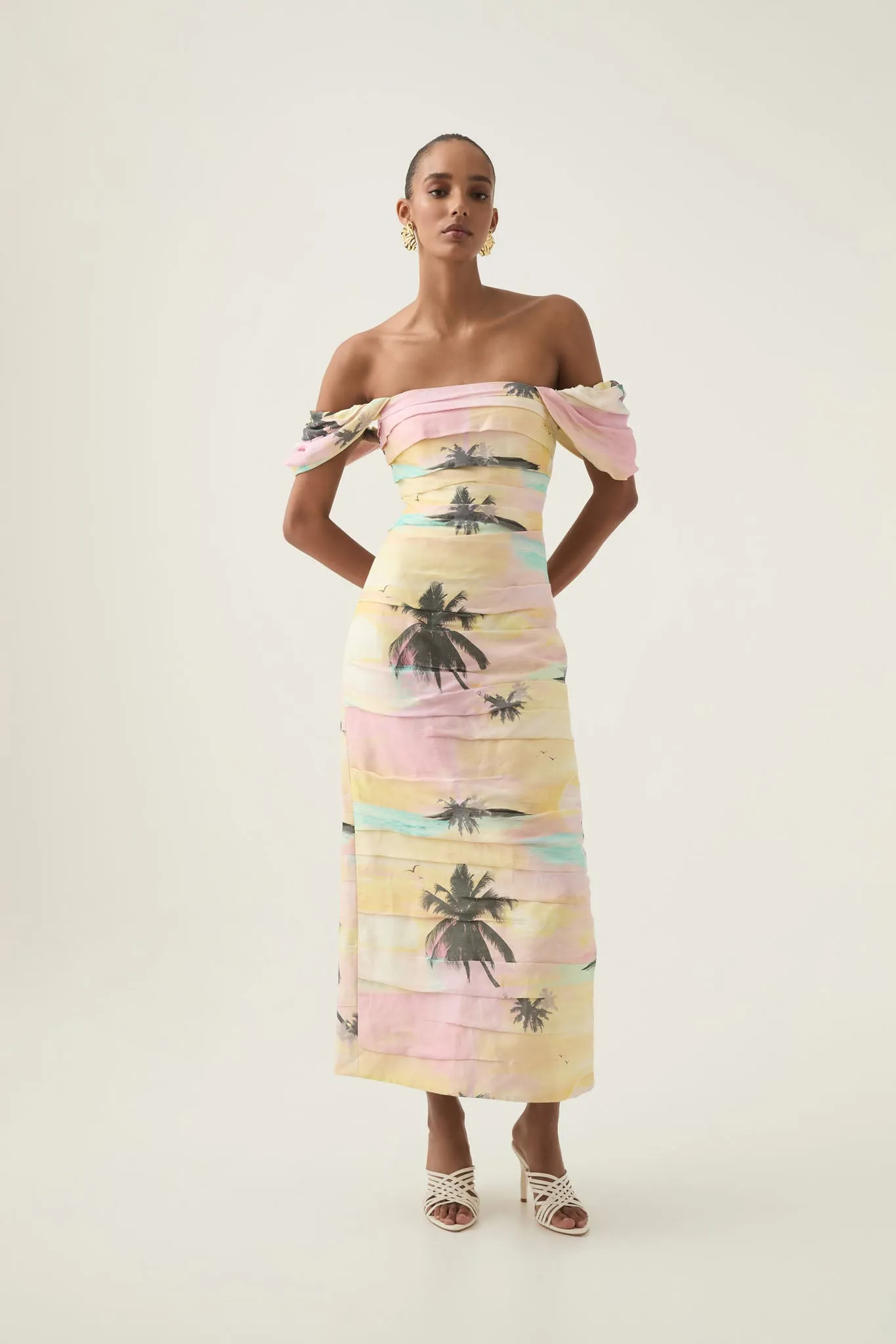 Zara Gathered Maxi Dress sold by Aje product image thumbnail 3