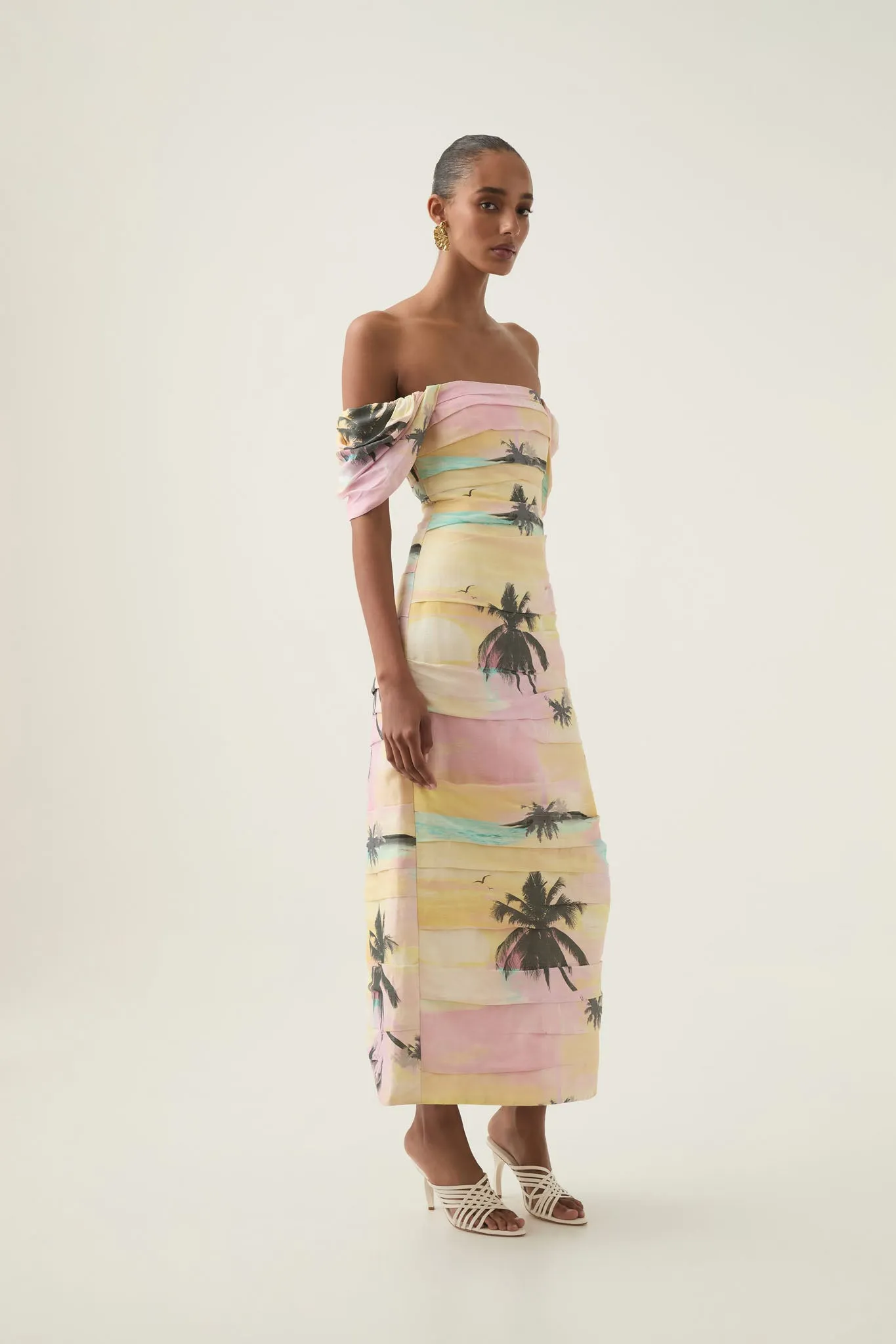 Zara Gathered Maxi Dress sold by Aje product image thumbnail 5