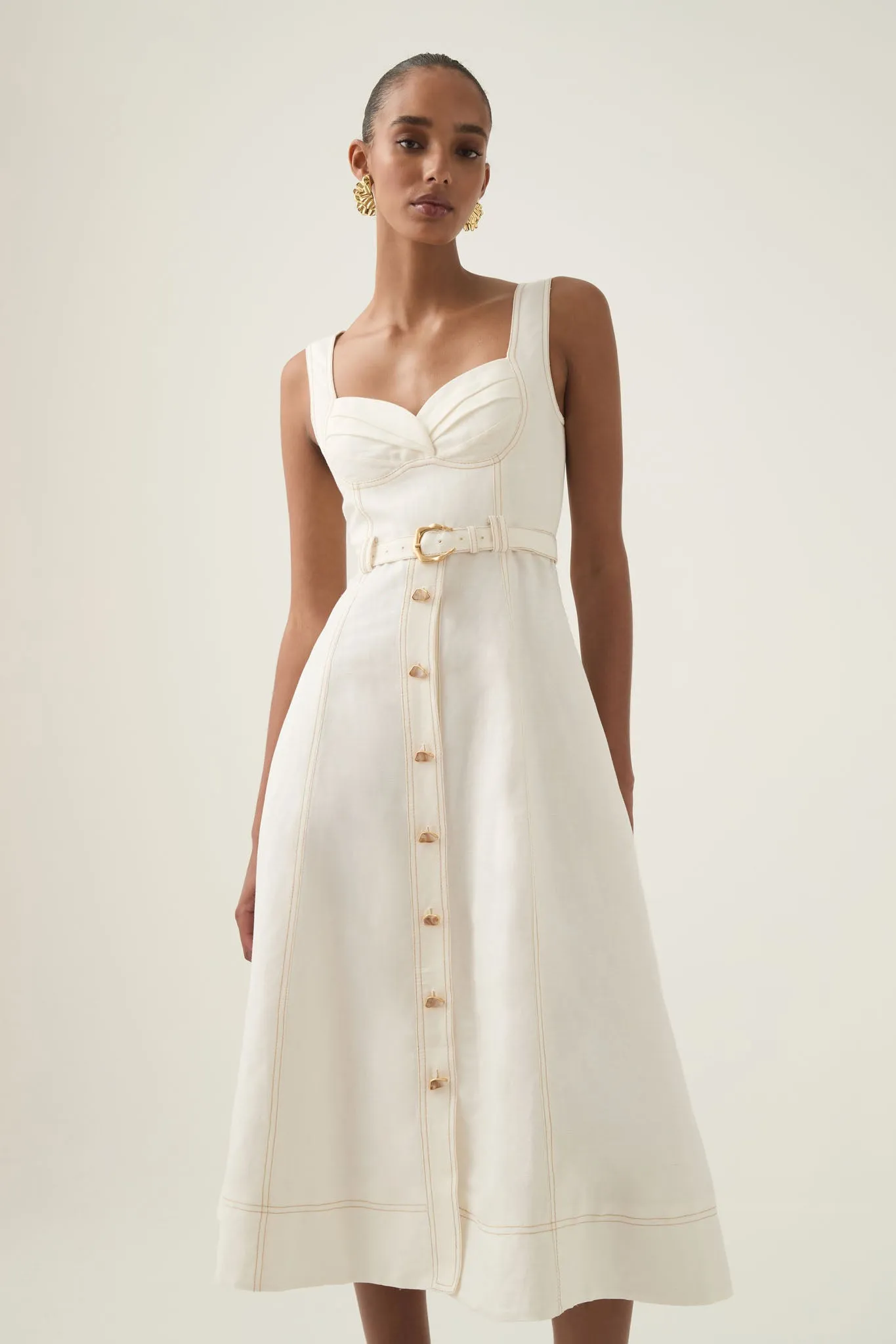 Primary Belted Midi Dress sold by Aje product image thumbnail 3