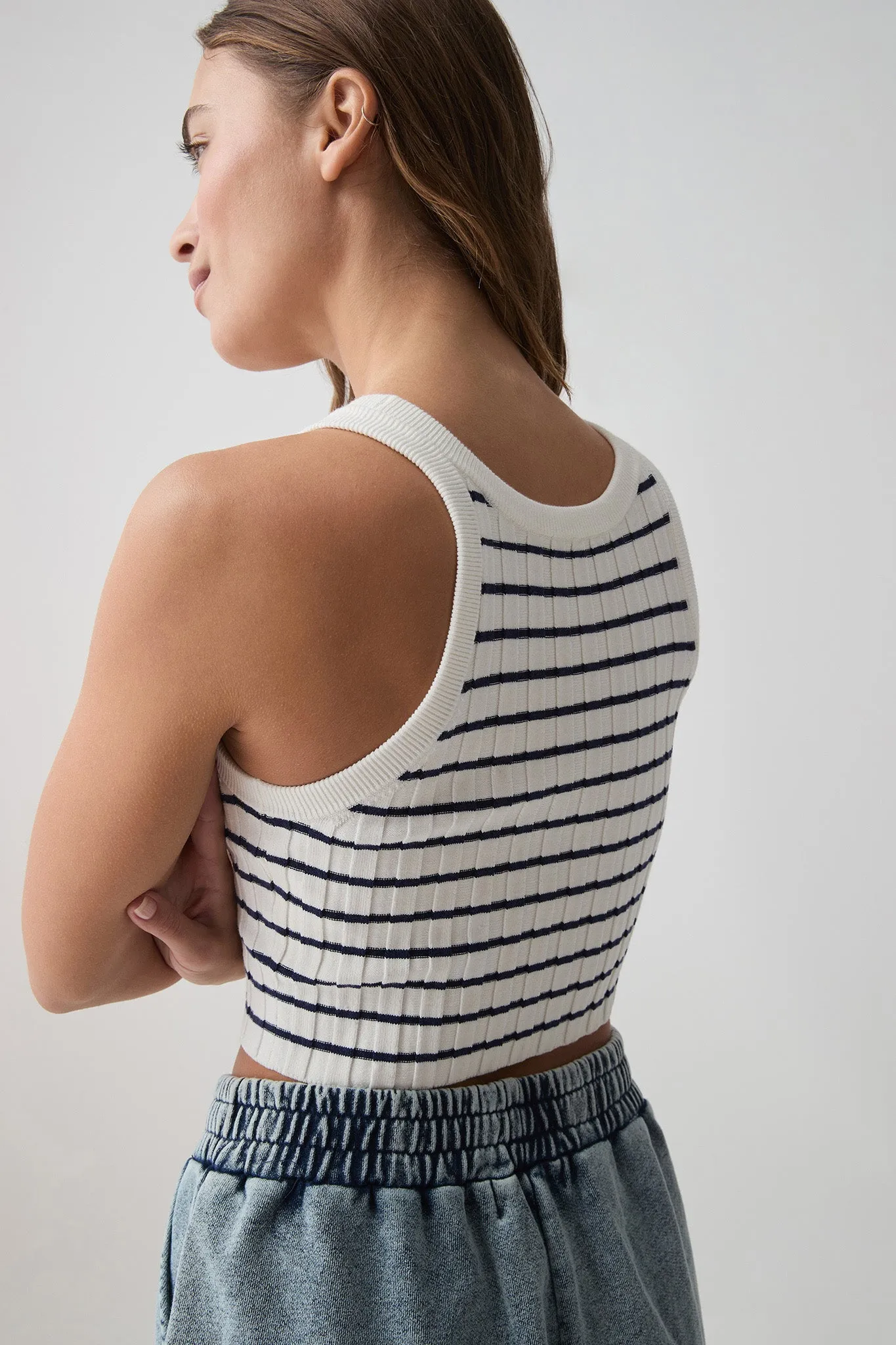 Cropped Knitted Rib Tank 135 sold by Aje product image thumbnail 5