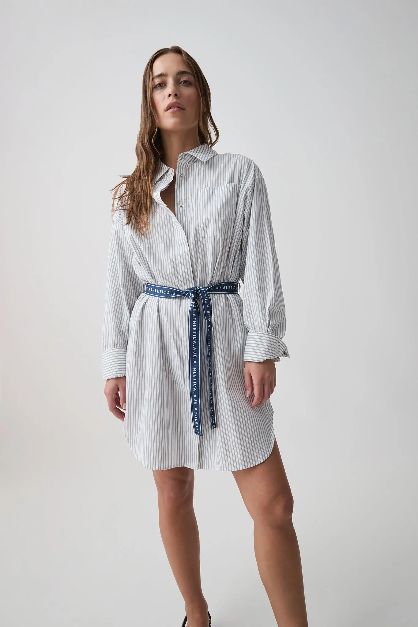Belted Logo Shirt Dress 824 sold by Aje product image thumbnail 4