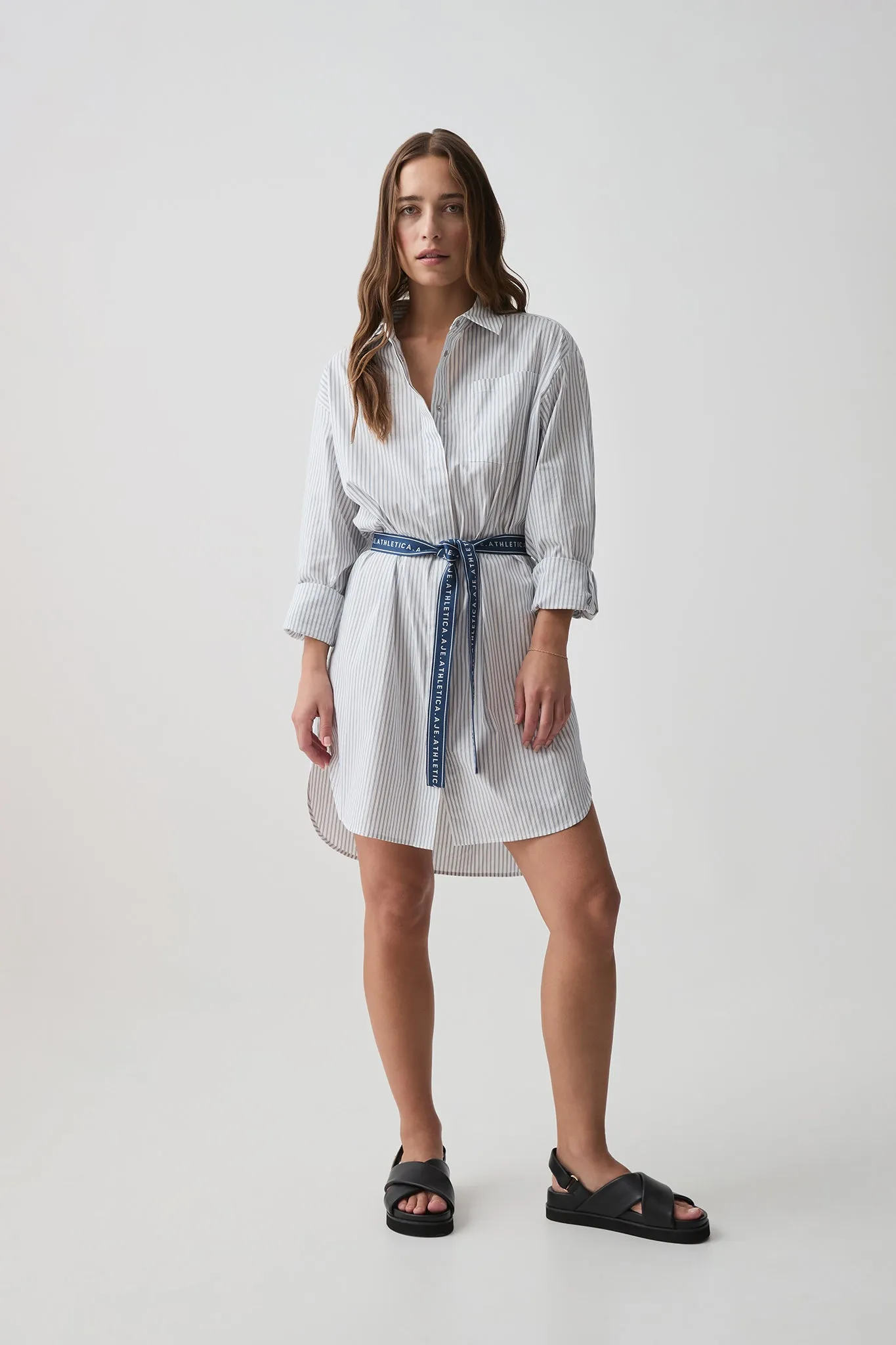 Belted Logo Shirt Dress 824 sold by Aje product image thumbnail 3