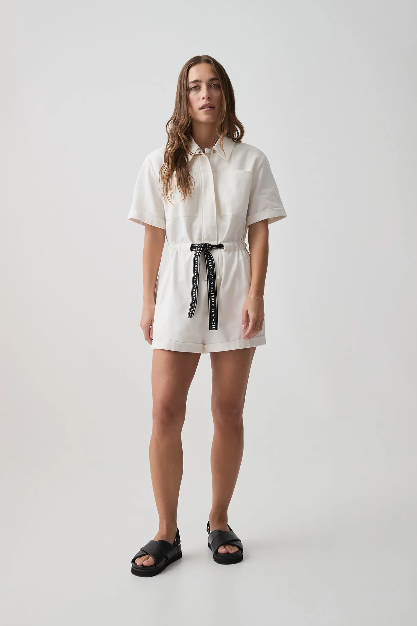 Logo Tape Twill Playsuit 826 sold by Aje product image thumbnail 3