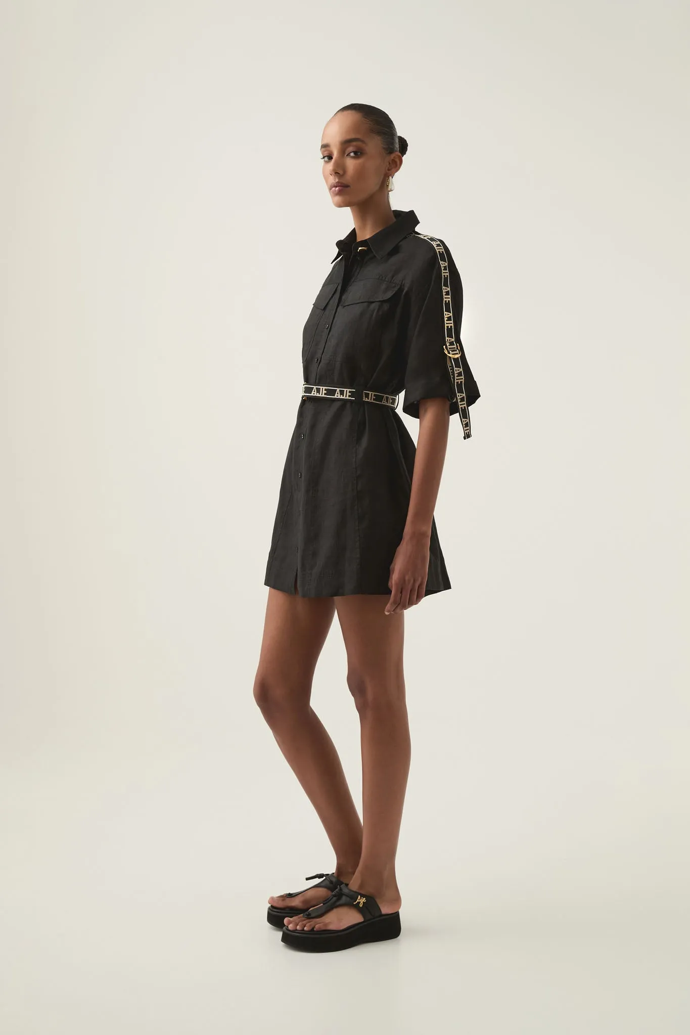 Imogen Logo Mini Dress sold by Aje product image thumbnail 3