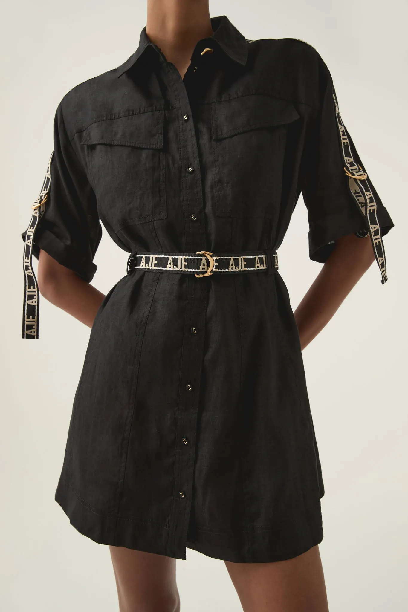 Imogen Logo Mini Dress sold by Aje product image thumbnail 4