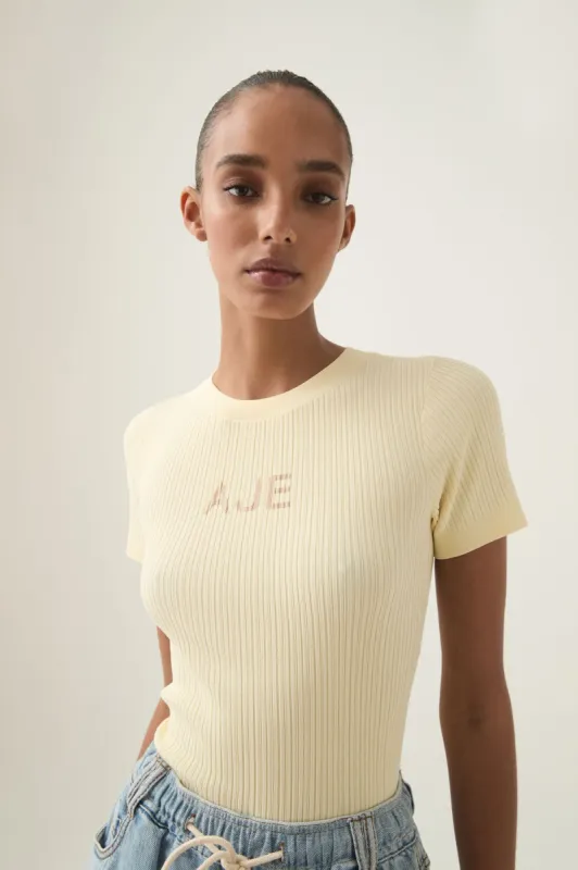 Depths Slim Fit Knit Tee sold by Aje