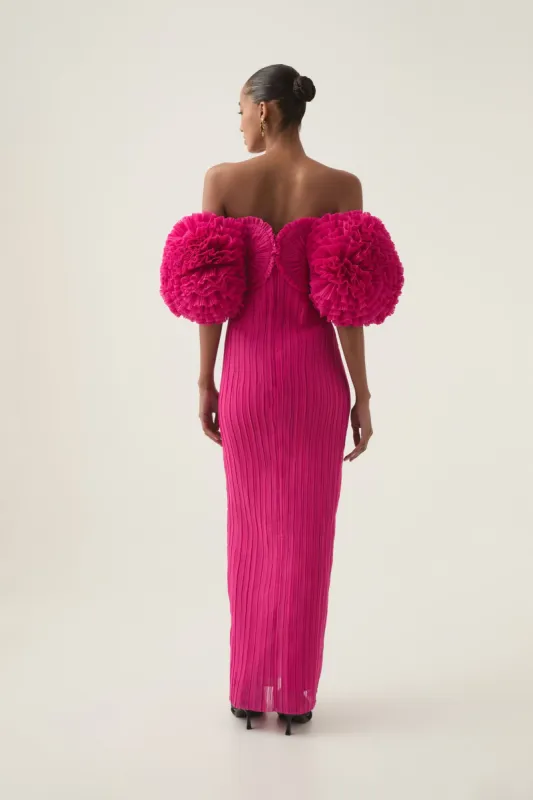 Crystallise Pleated Gown sold by Aje