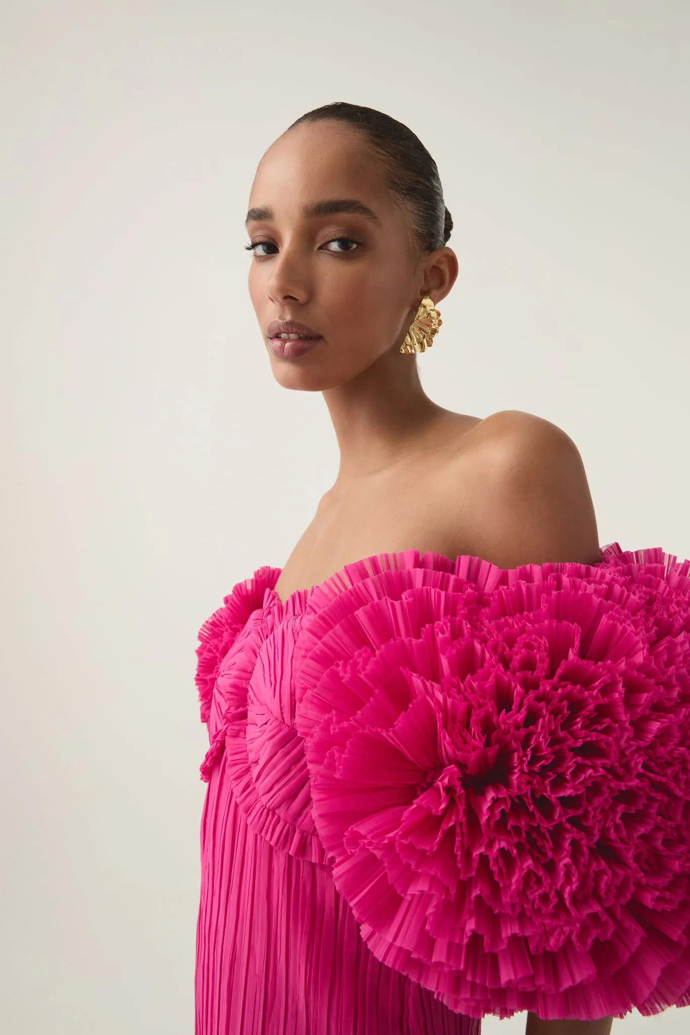 Crystallise Pleated Gown sold by Aje product image thumbnail 5