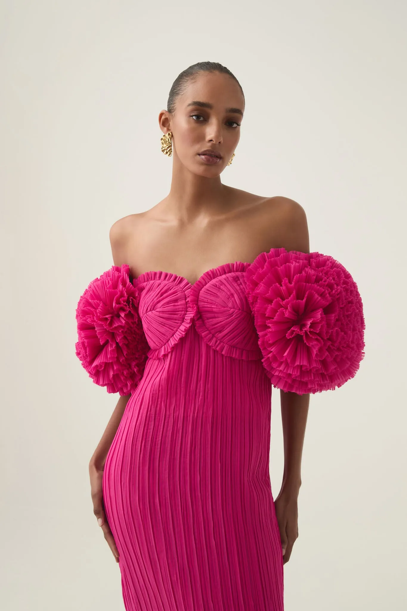 Crystallise Pleated Gown sold by Aje product image thumbnail 3