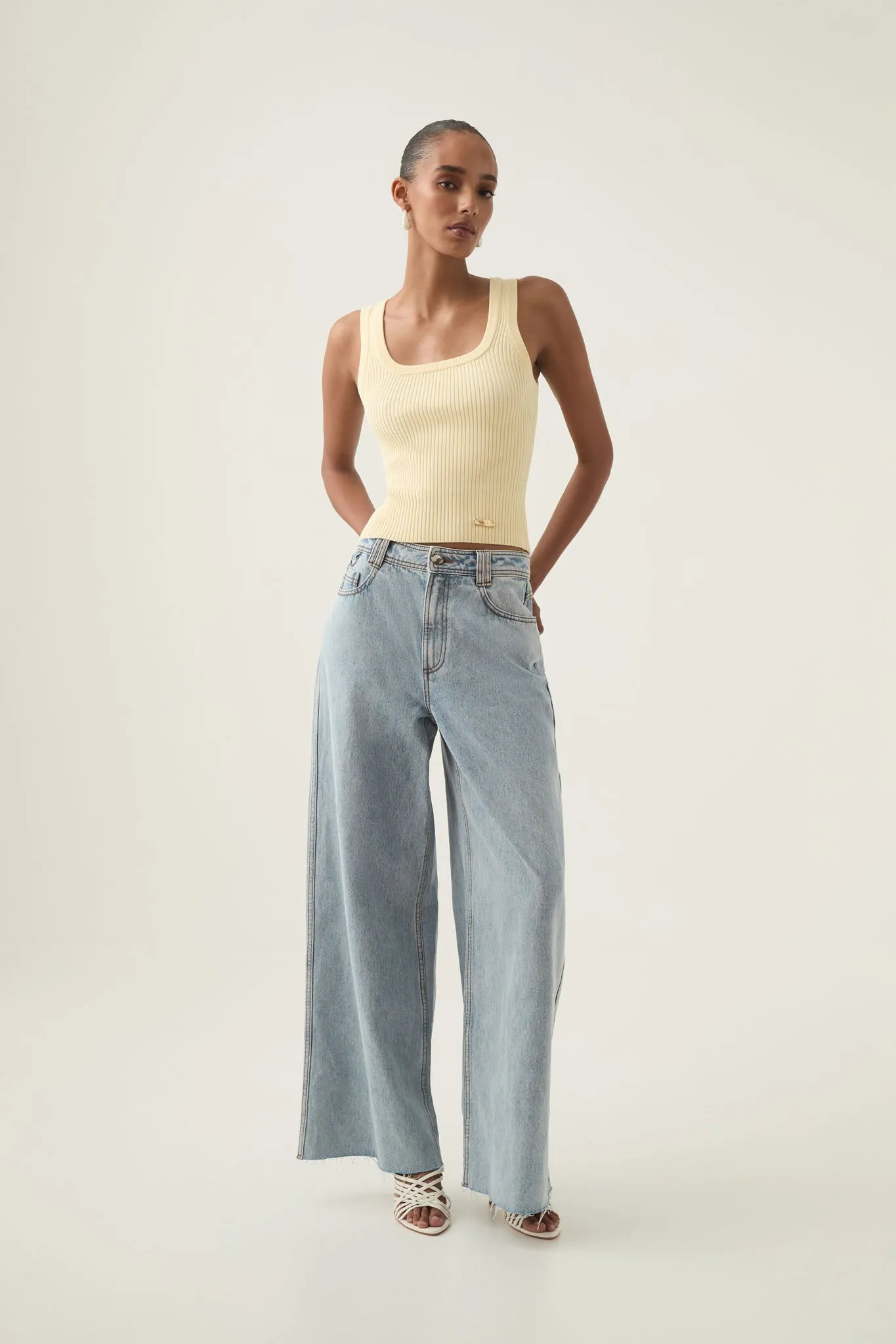 Bronte Knit Tank sold by Aje