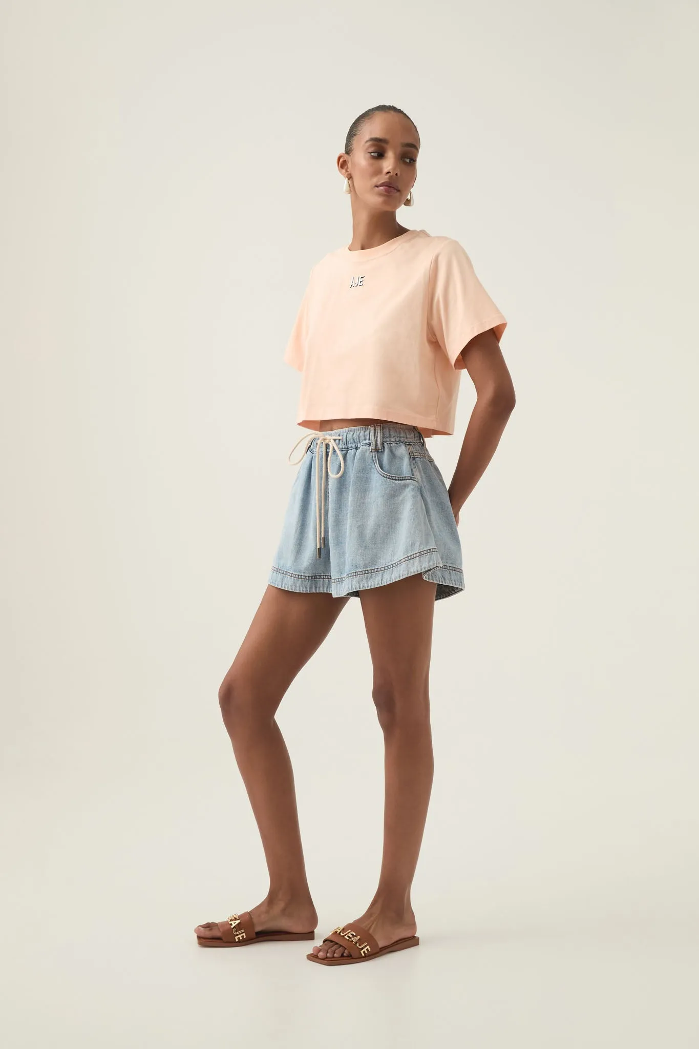 Beam Embroidered Logo Tee sold by Aje product image thumbnail 3