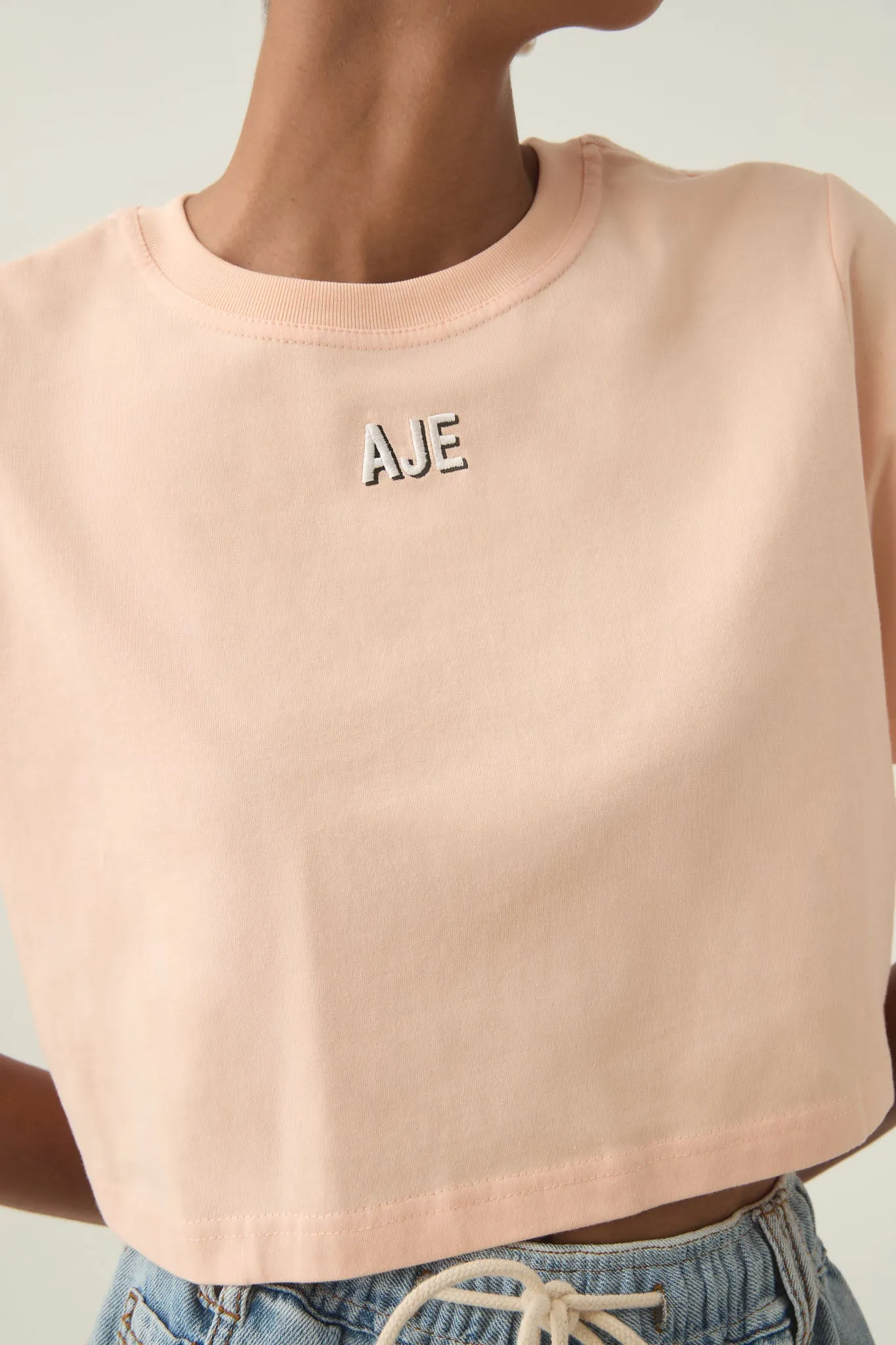 Beam Embroidered Logo Tee sold by Aje product image thumbnail 5