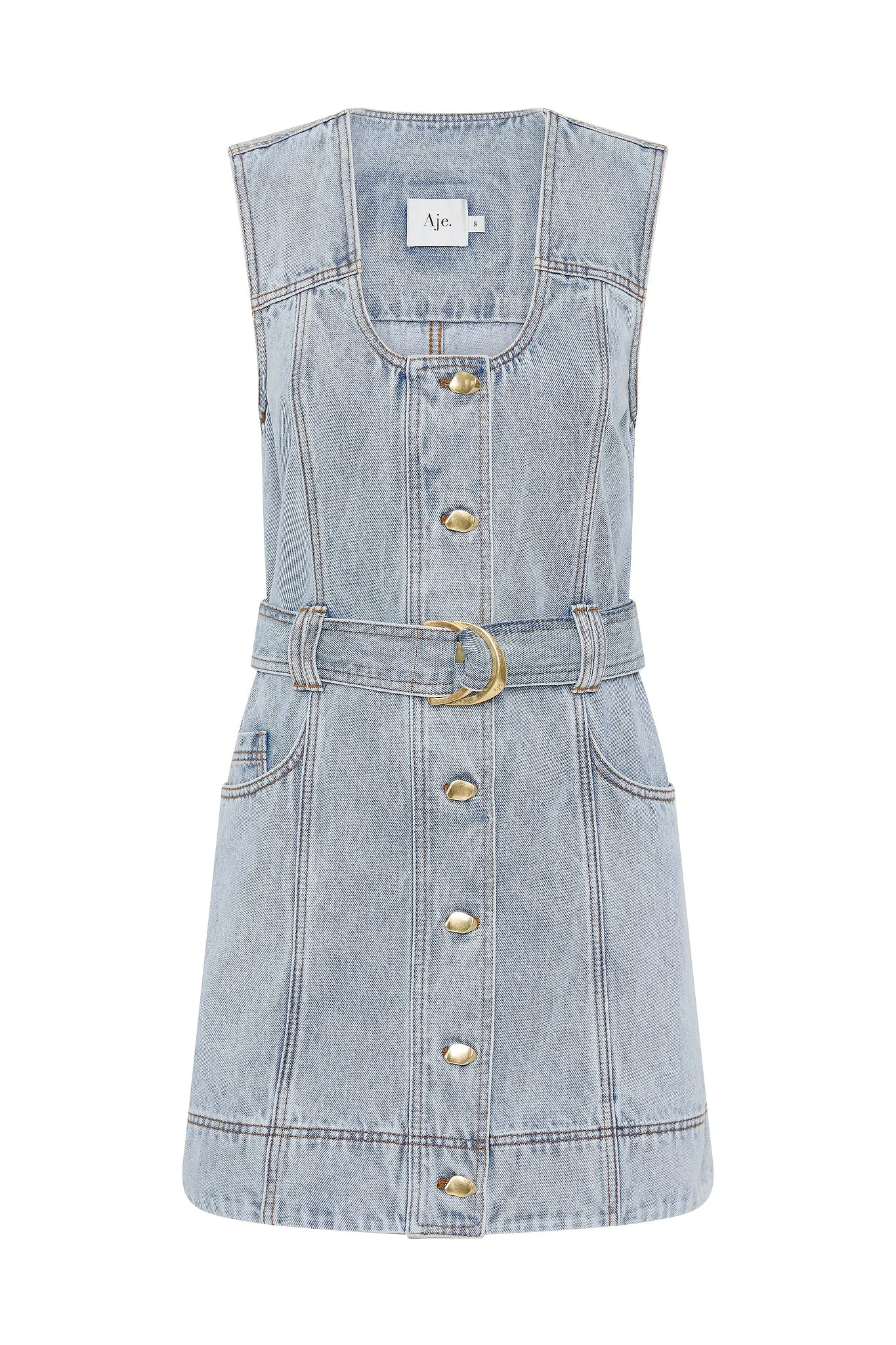 Aura Denim Mini Dress sold by Aje product image thumbnail 2