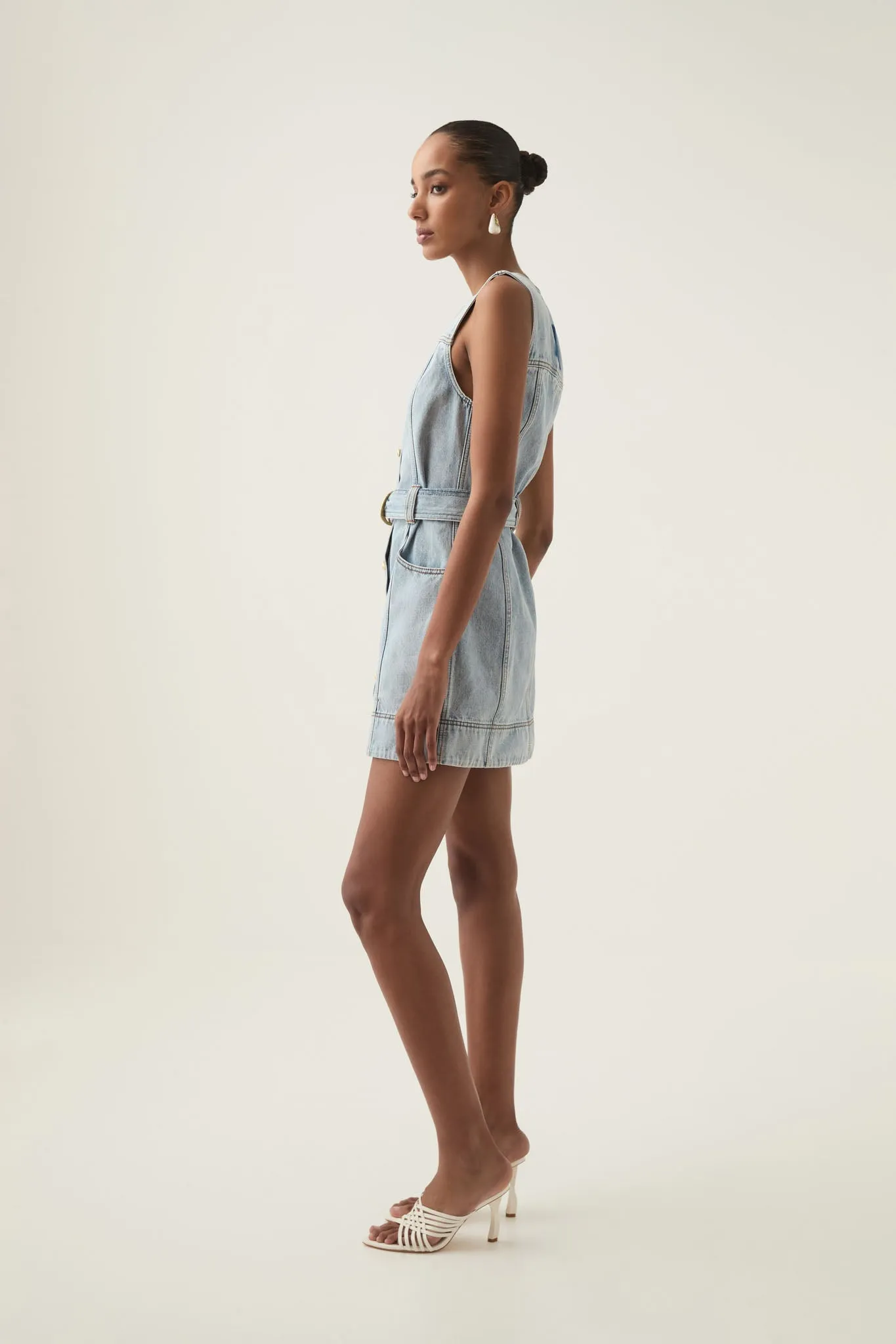 Aura Denim Mini Dress sold by Aje product image thumbnail 5