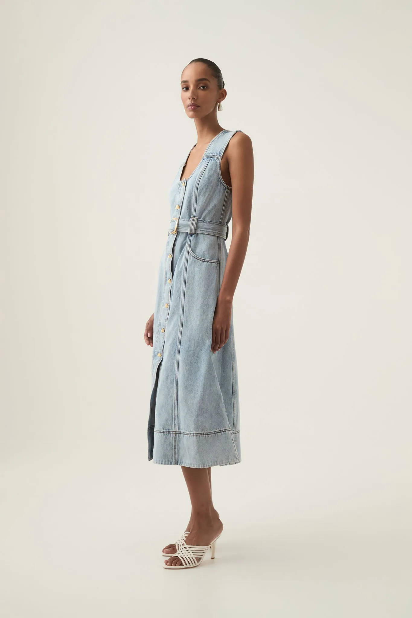 Aura Denim Midi Dress sold by Aje product image thumbnail 3