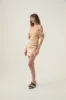 Paradise Wrap Front Mini Dress sold by Aje