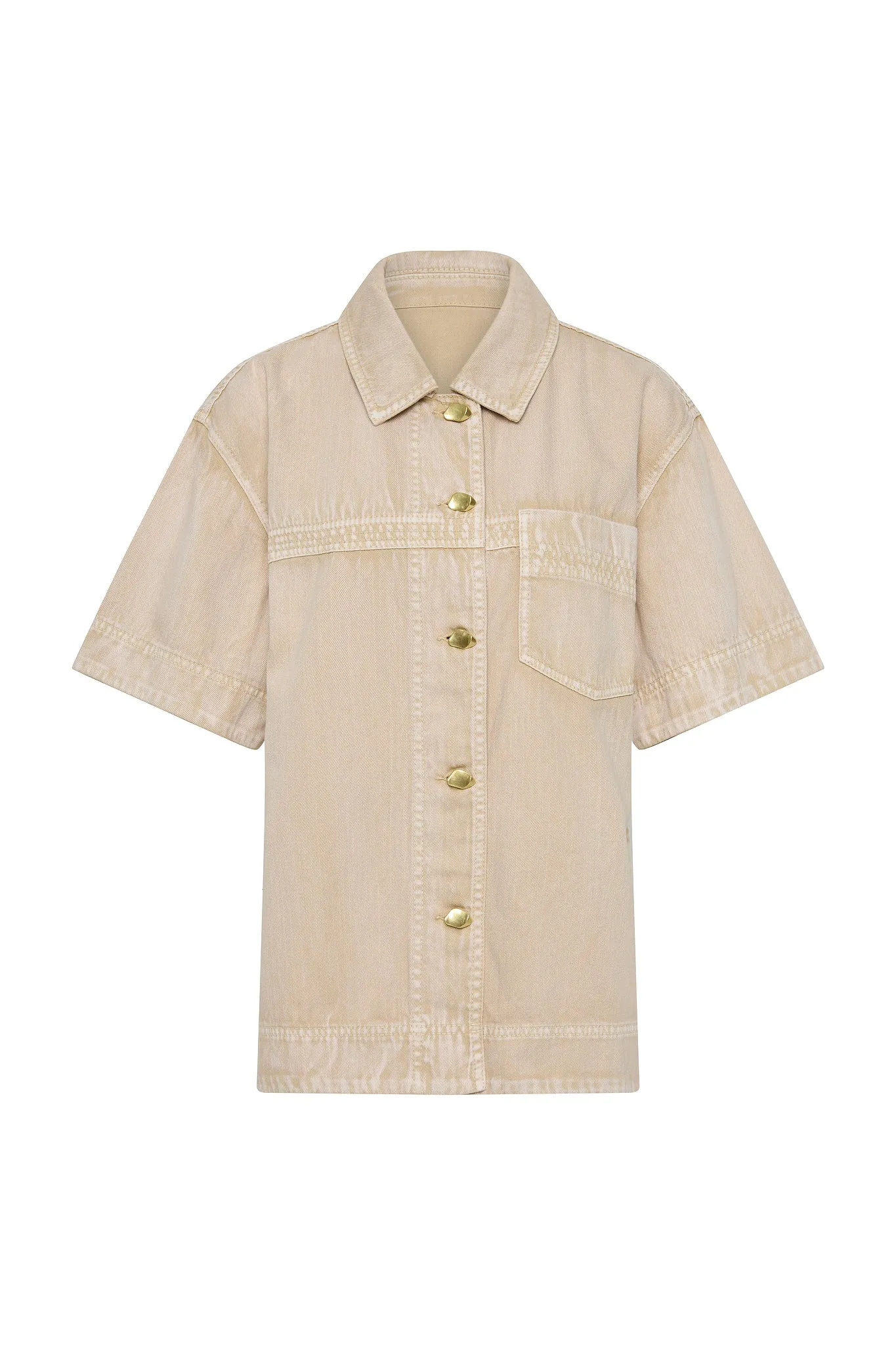 Kya Contrast Denim Shirt sold by Aje product image thumbnail 2