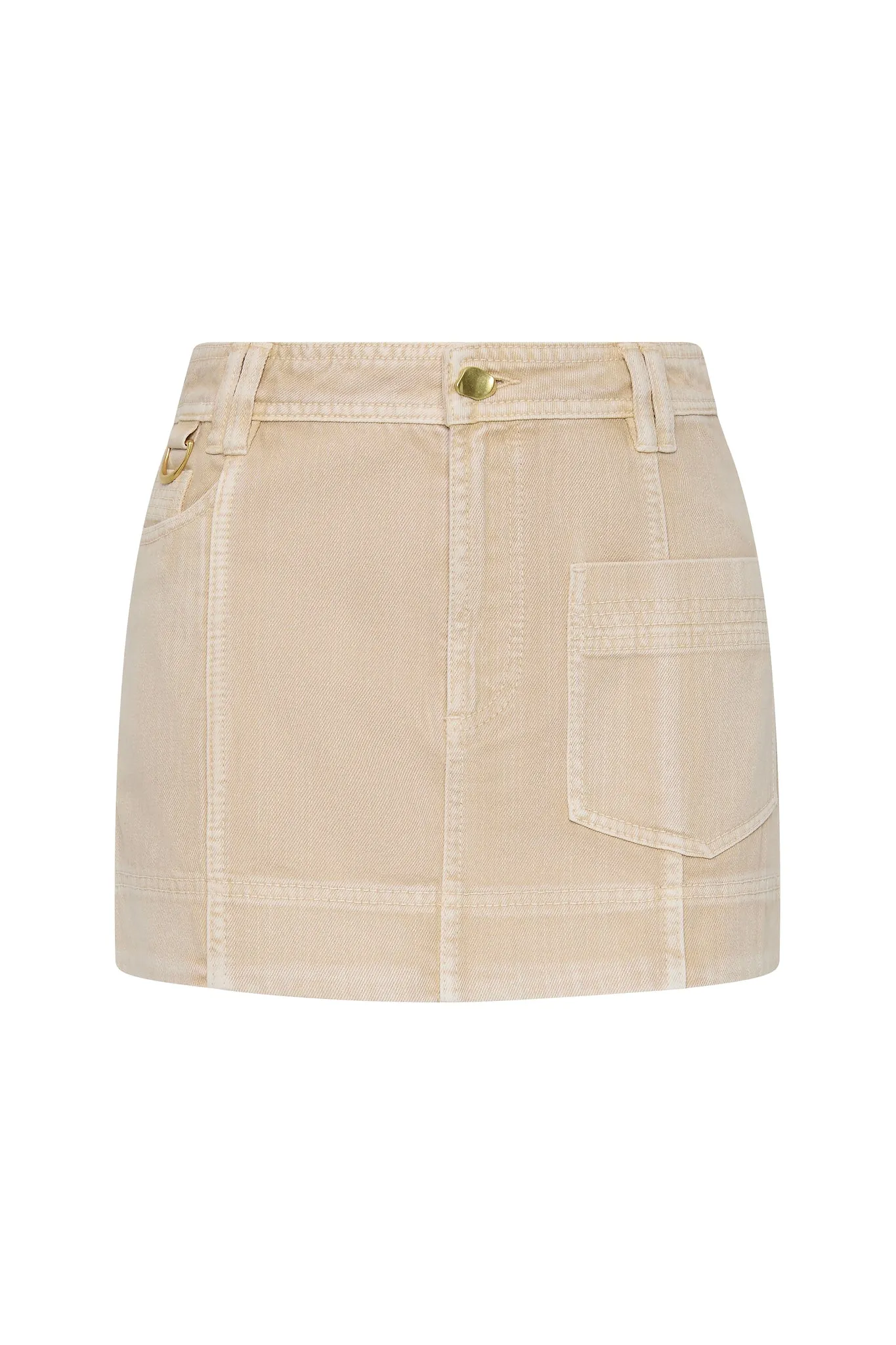 Kya Contrast Denim Micro Skirt sold by Aje product image thumbnail 2