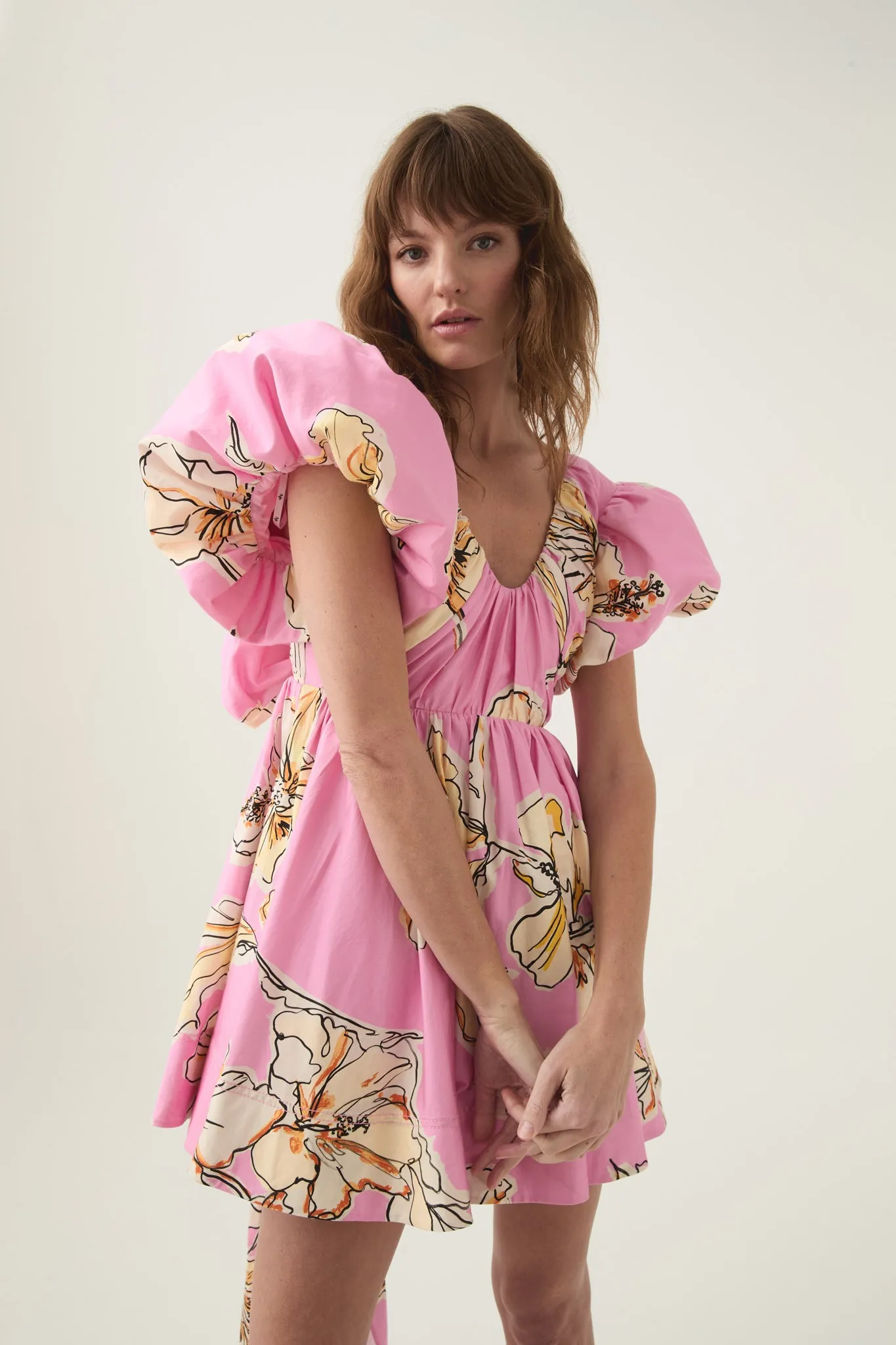 Gretta Bow Back Mini Dress sold by Aje product image thumbnail 3