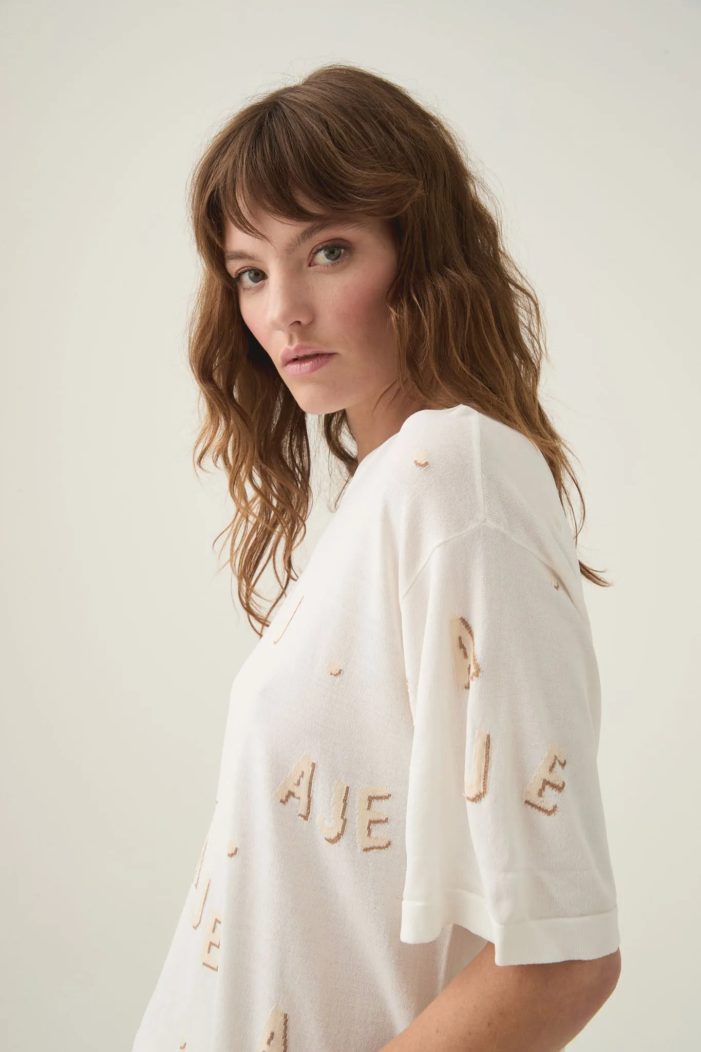 Decora Logo Sprinkle Knit Tee sold by Aje product image thumbnail 5