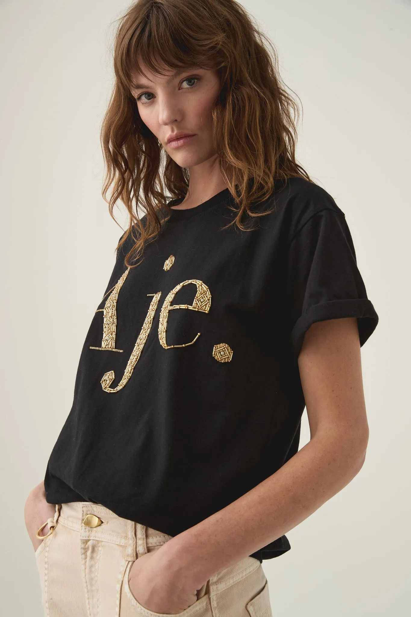 Bask Embellished Logo Tee sold by Aje product image thumbnail 5