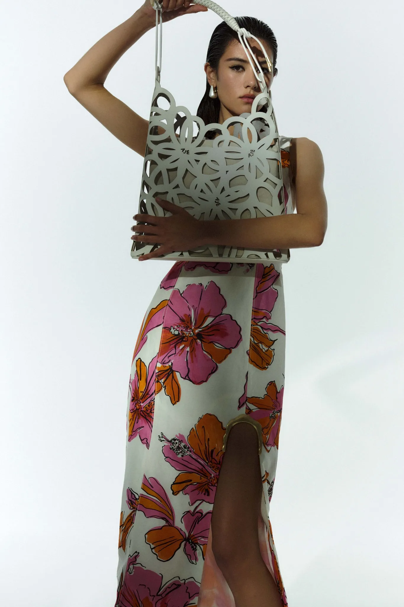 Aven Leather Tote sold by Aje