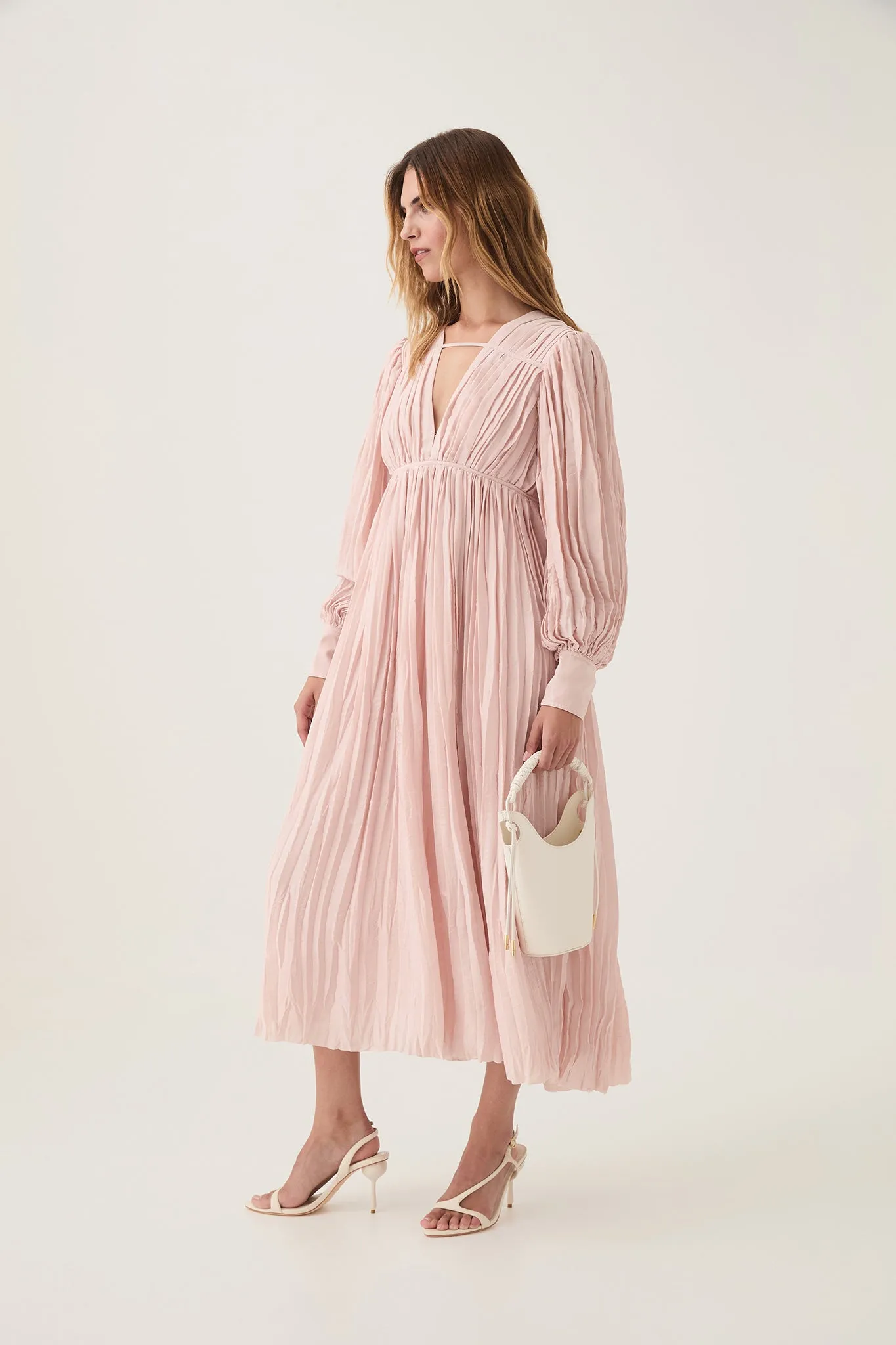 Catalyst Pleated Midi Dress sold by Aje product image thumbnail 3