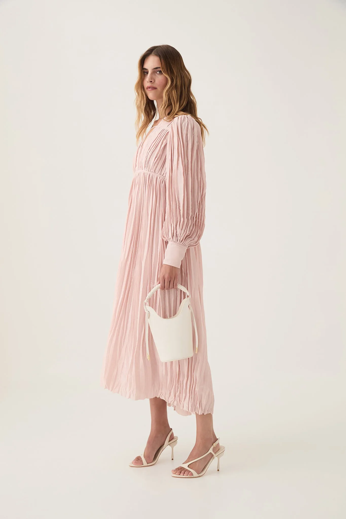 Catalyst Pleated Midi Dress sold by Aje product image thumbnail 5