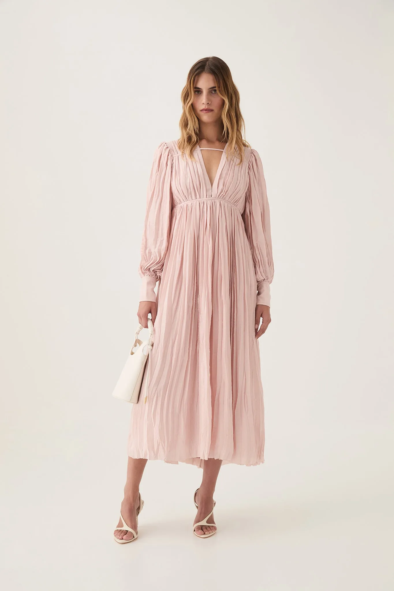 Catalyst Pleated Midi Dress sold by Aje