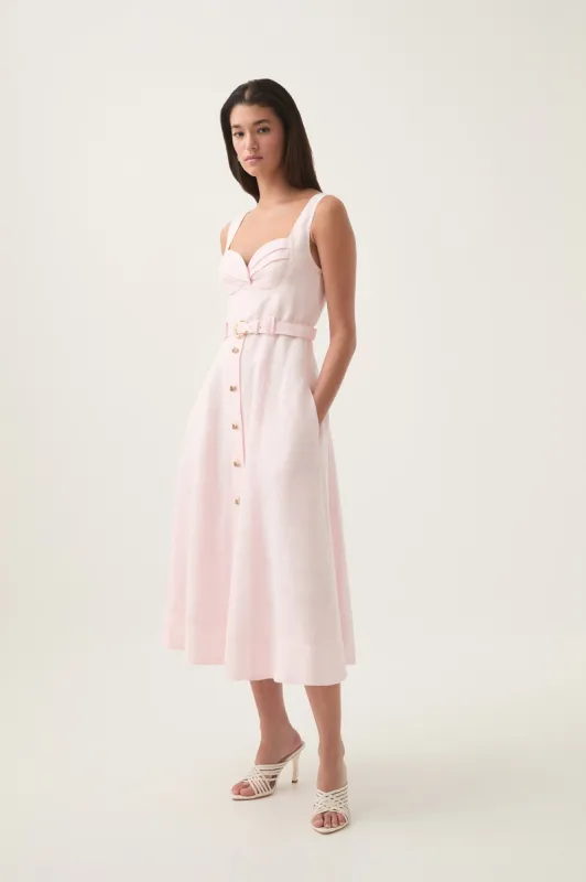 Primary Belted Midi Dress sold by Aje