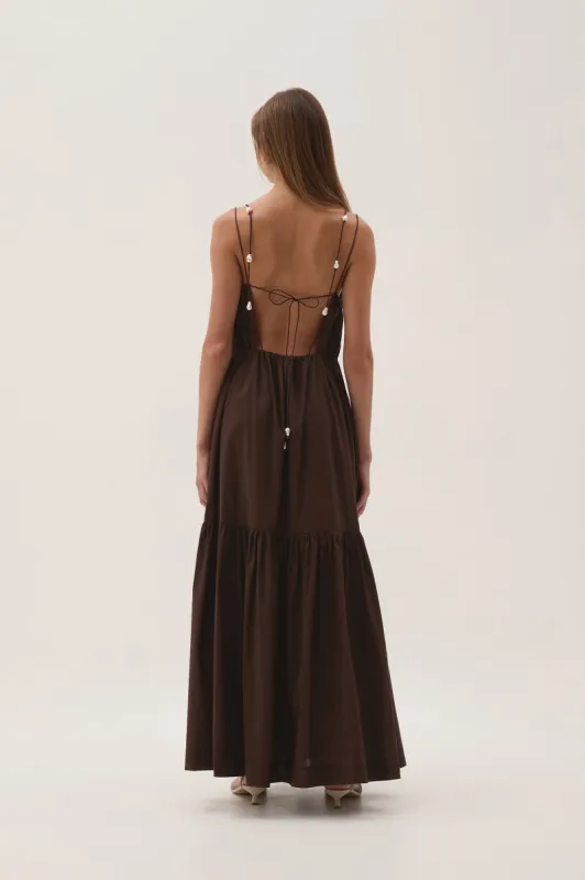 Marley Tiered Maxi Dress sold by Aje