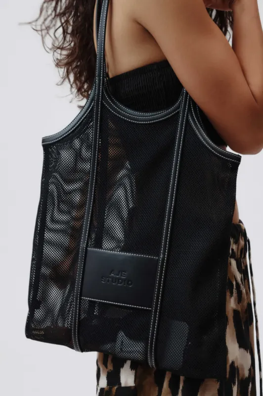 Beam Woven Tote sold by Aje