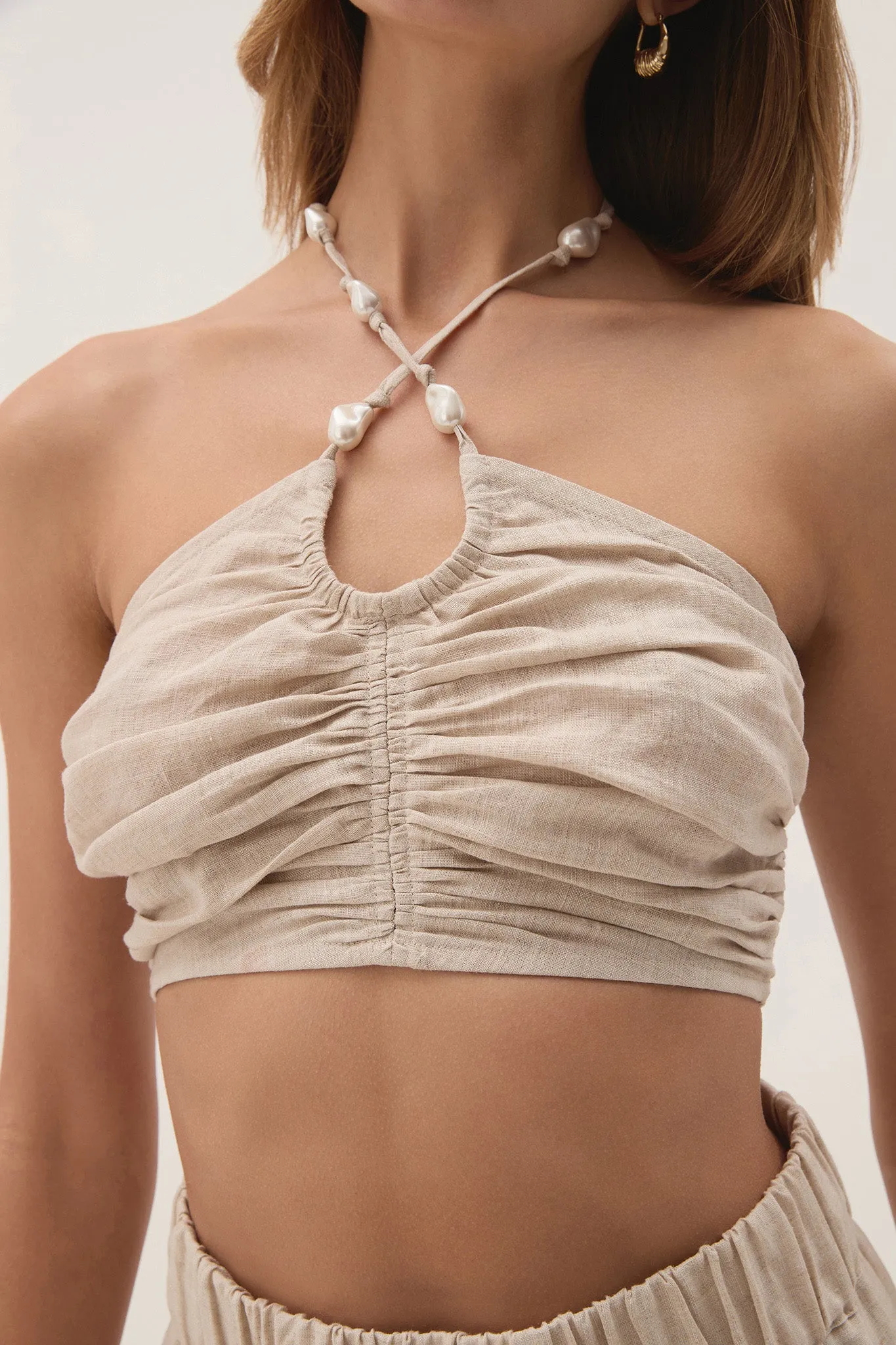 Akoya Ruched Tie Top sold by Aje product image thumbnail 4