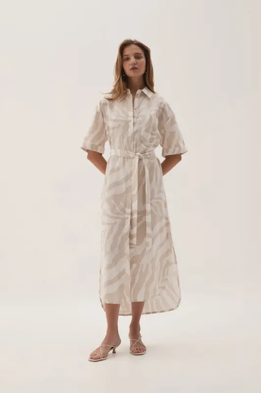 Airlie Relaxed Shirt Dress sold by Aje