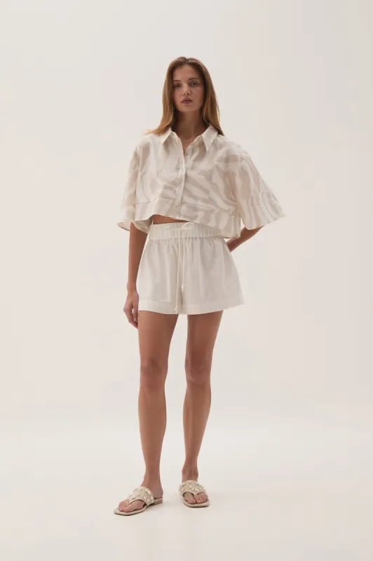 Airlie Cropped Shirt sold by Aje