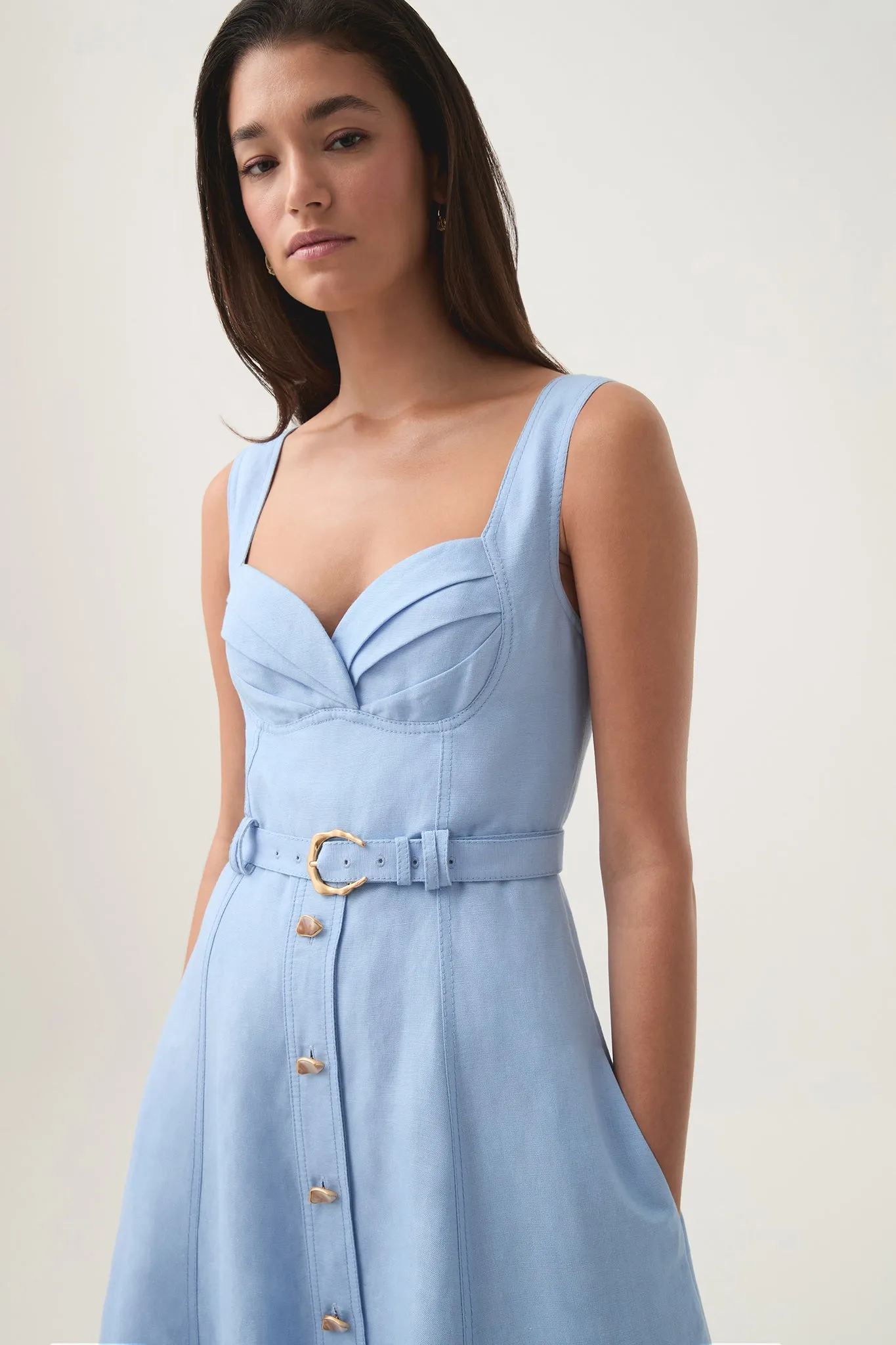 Primary Belted Midi Dress sold by Aje product image thumbnail 4