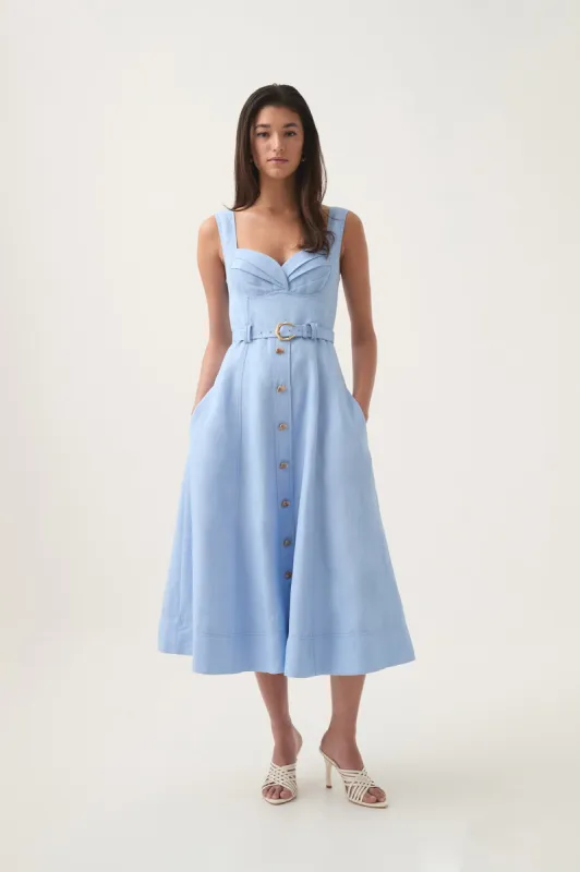 Primary Belted Midi Dress sold by Aje