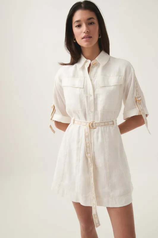 Imogen Logo Mini Dress sold by Aje