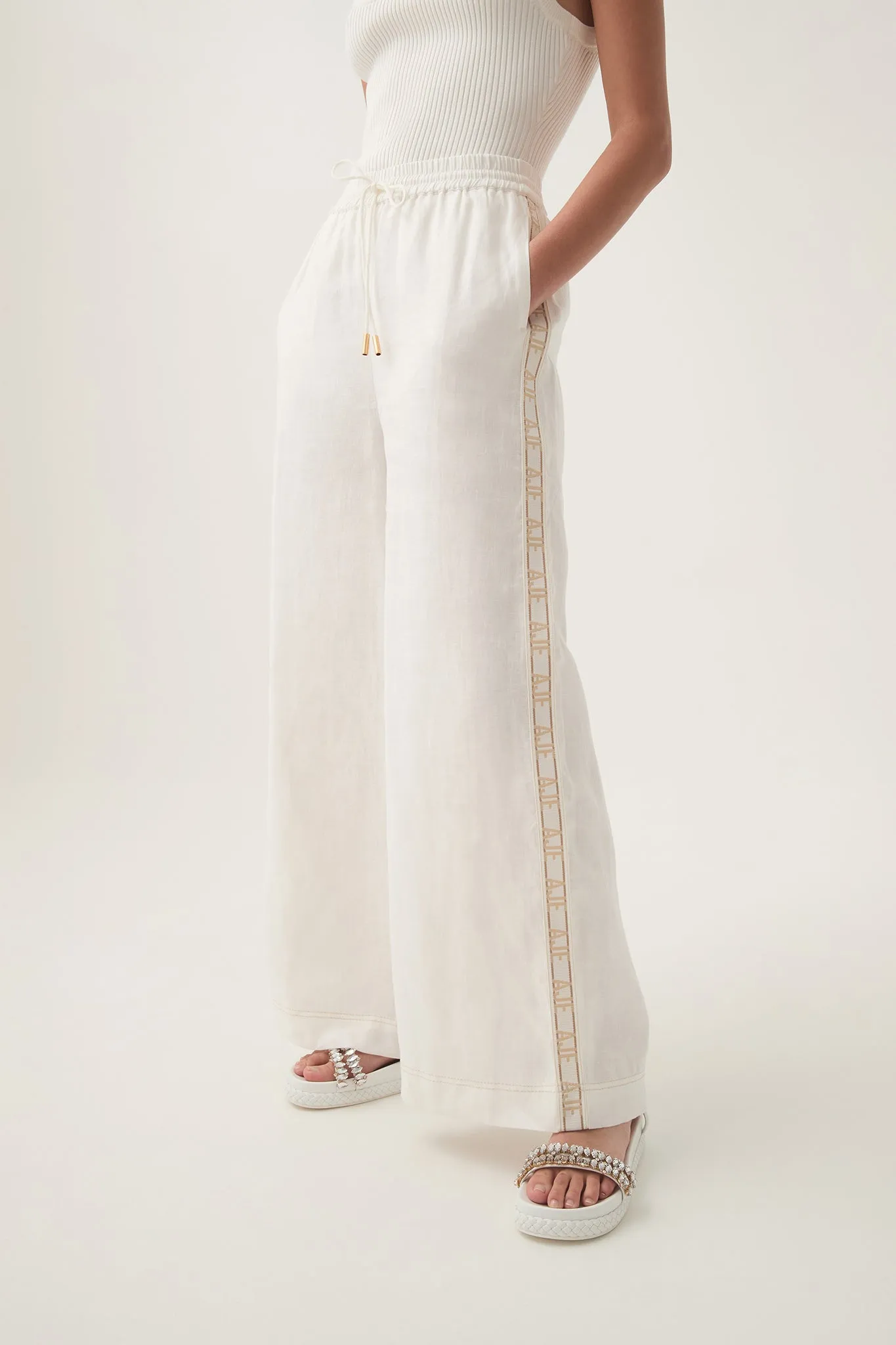 Imogen Logo Linen Pant sold by Aje product image thumbnail 4