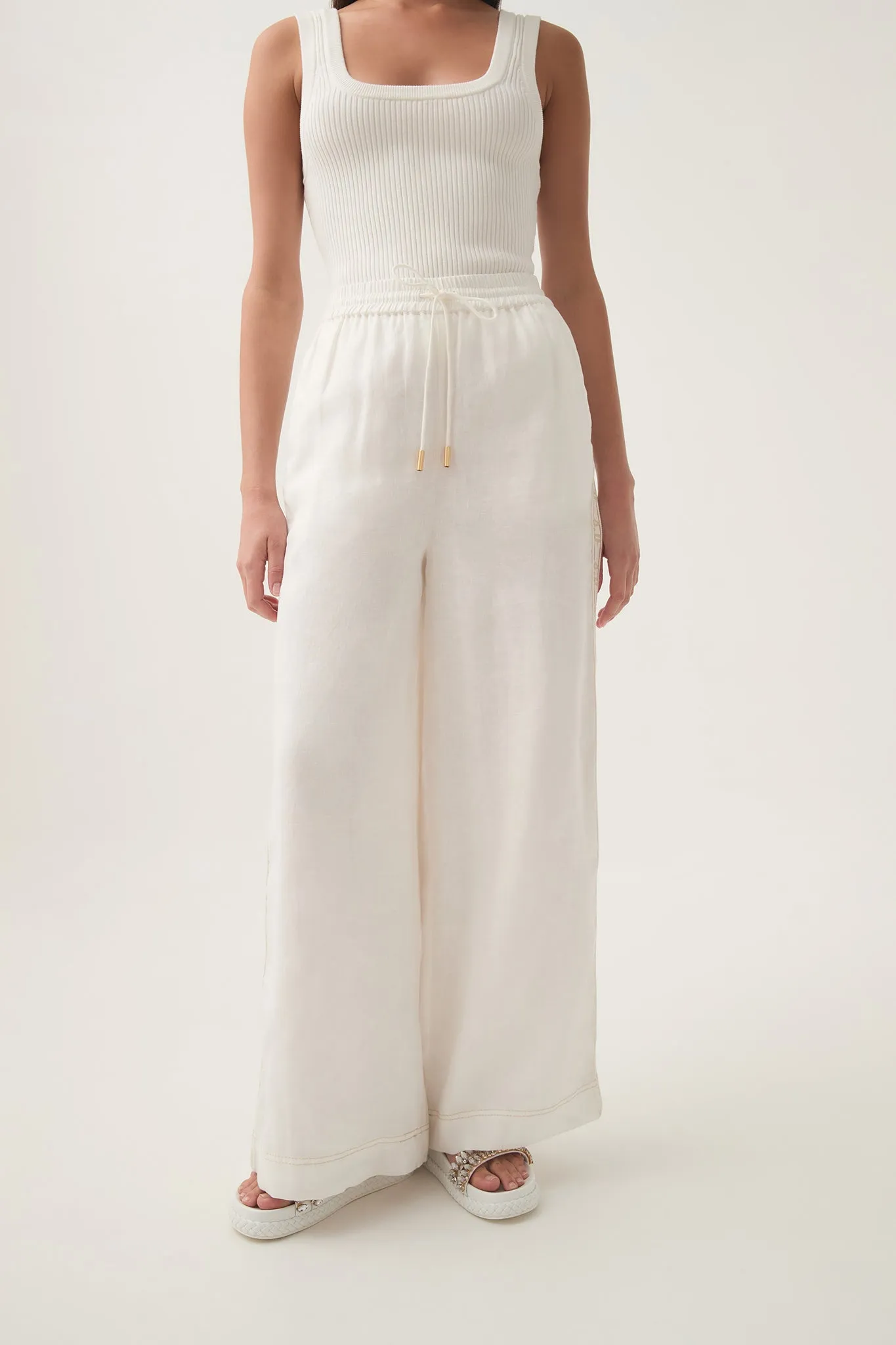 Imogen Logo Linen Pant sold by Aje product image thumbnail 5